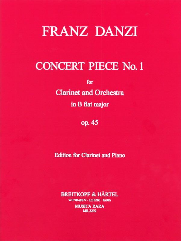 Franz Danzi - Konzertstück Nr. 1 B-dur op. 45 - Cover