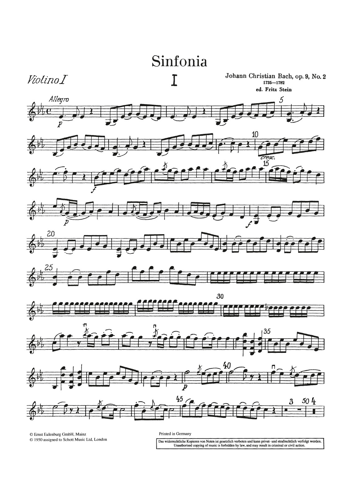 EOS 522-15 - Sinfonia Es-dur op. 9/2 - Cover