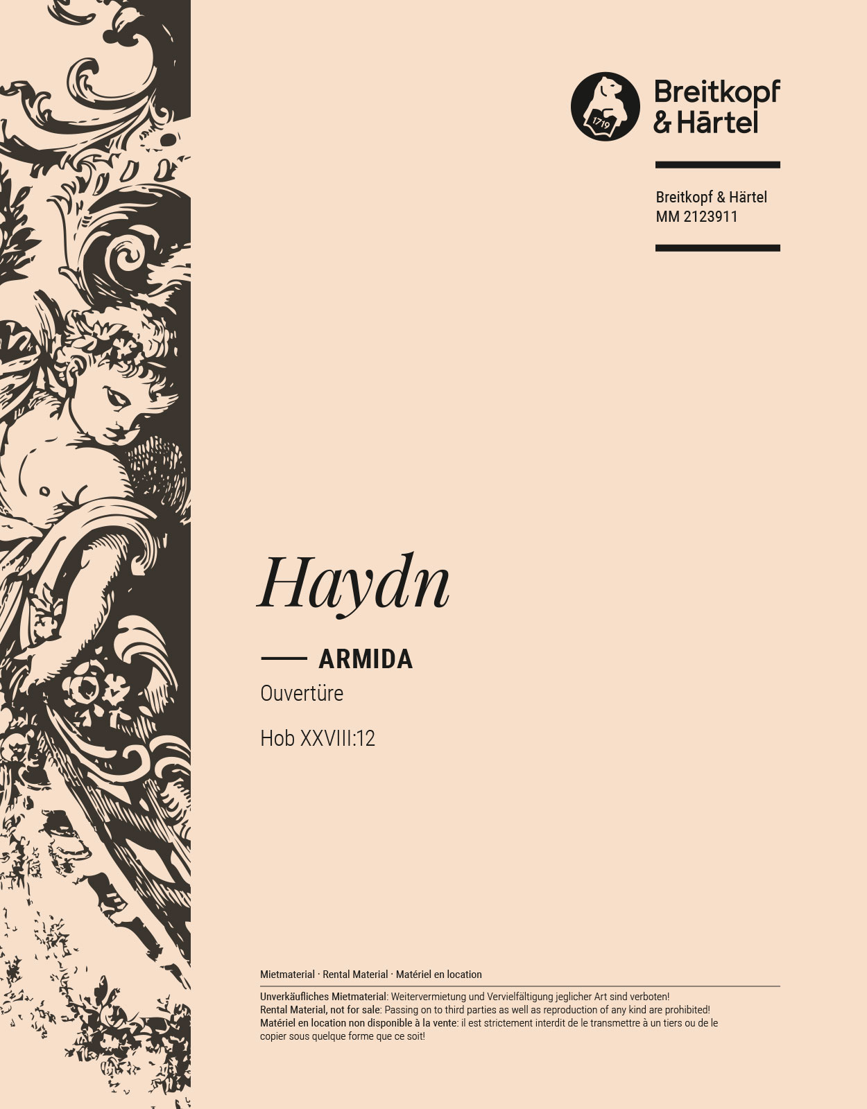 Joseph Haydn - Armida Hob XXVIII:12 - Cover