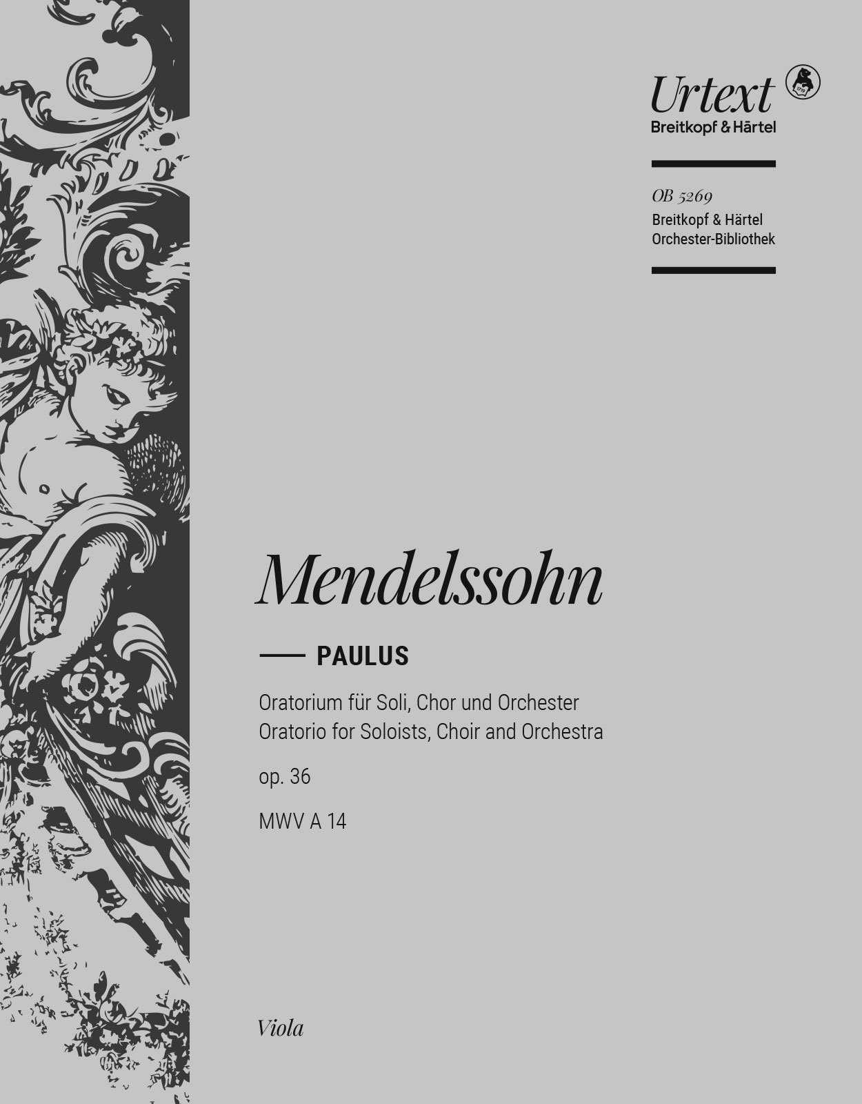 OB 5269-19 - Saint Paul Op. 36 MWV A 14 - Cover