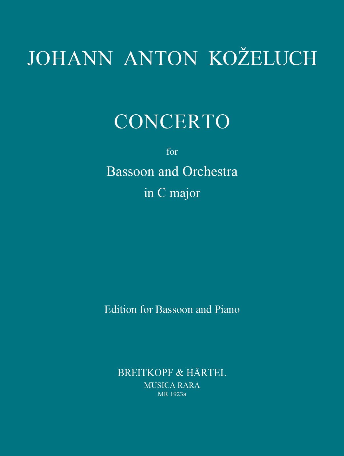 Johann Anton Koželuh - Concerto C-dur - Cover