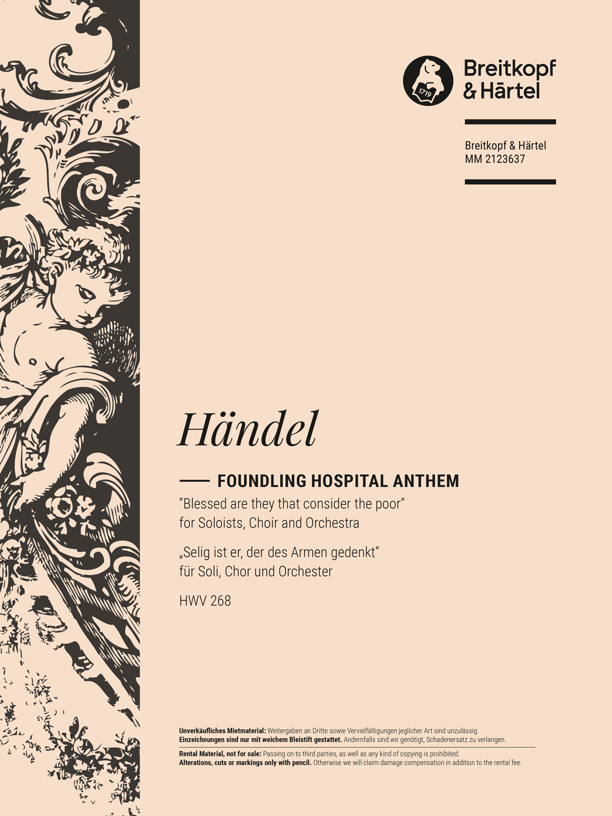 Georg Friedrich Händel - Foundling Hospital Anthem HWV 268 - Cover