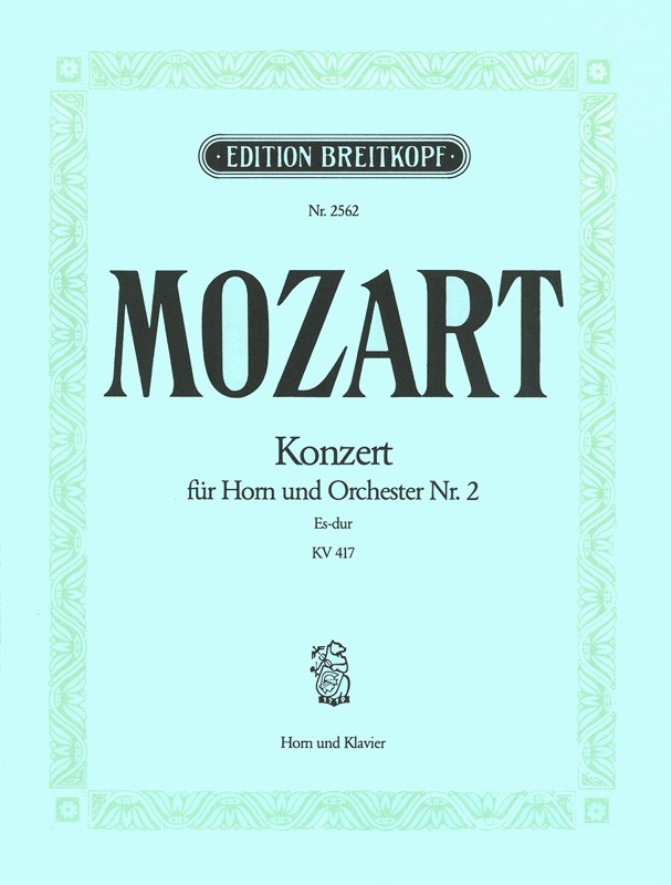 EB 2562 - Hornkonzert [Nr. 2] Es-dur KV 417 - Cover