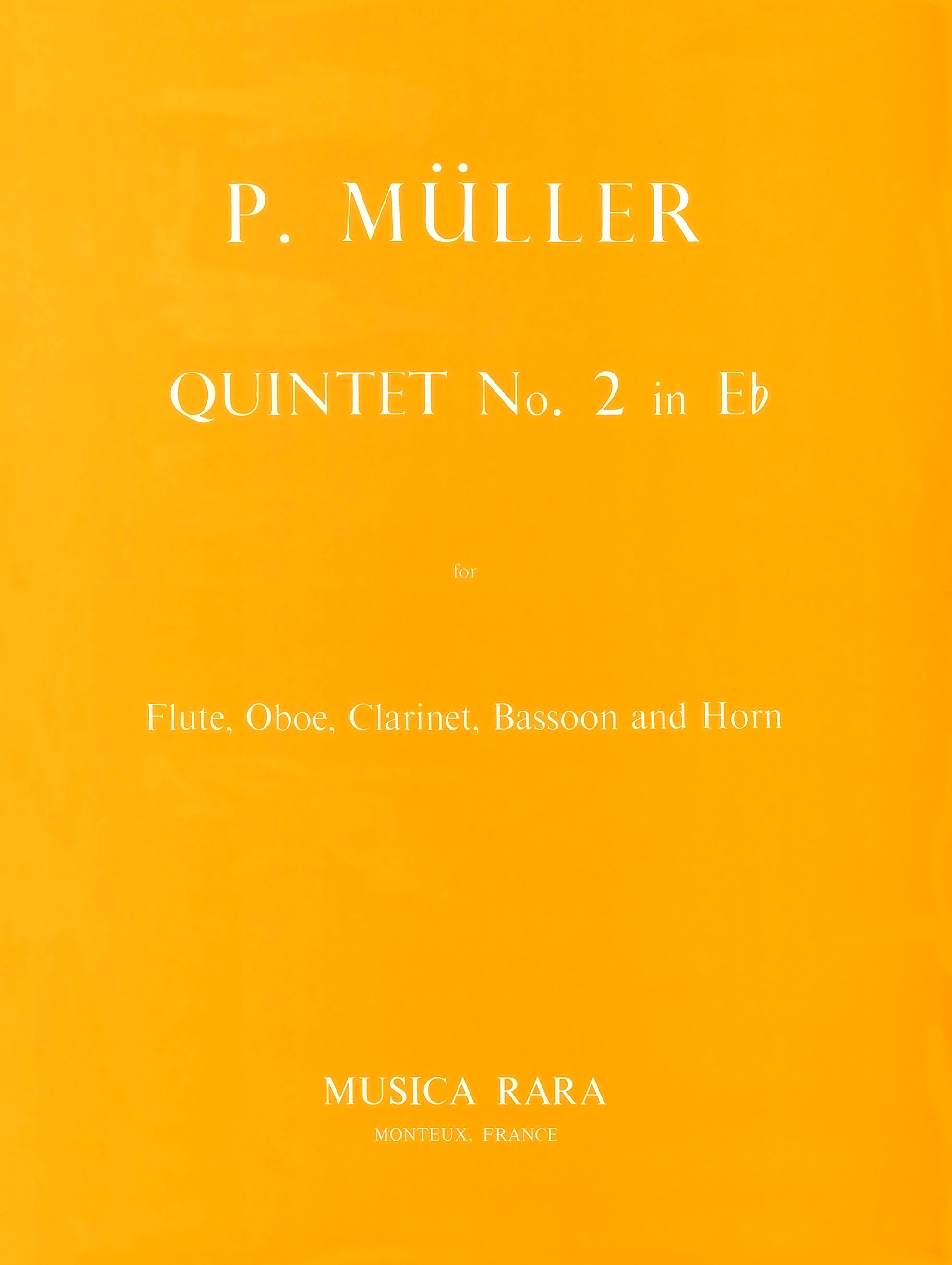 Peter Müller - Quintett Nr. 2 Es-dur - Cover