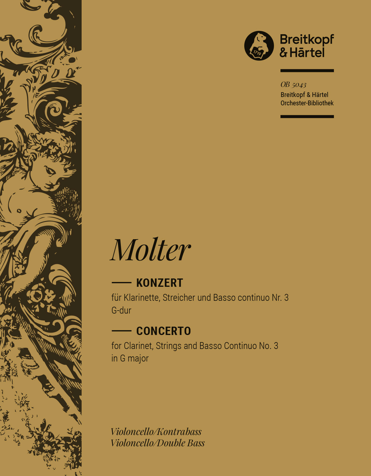 OB 5043-26 - Klarinettenkonzert Nr. 3 G-dur - Cover