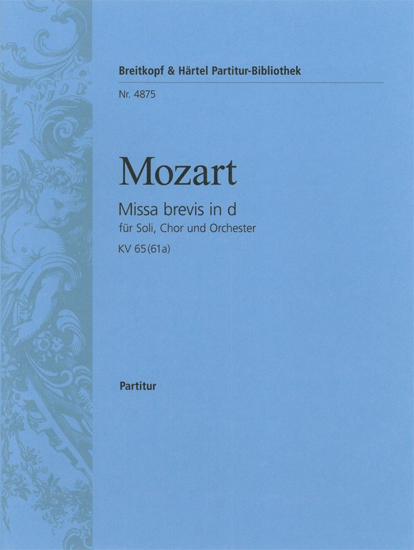 PB 4875 - Missa brevis in d K. 65 (61a) - Cover