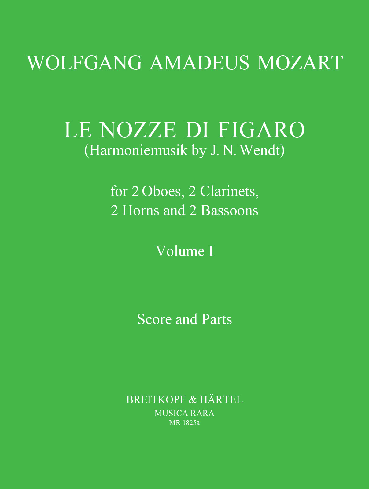MR 1825aD - Le Nozze di Figaro KV 492 - Cover