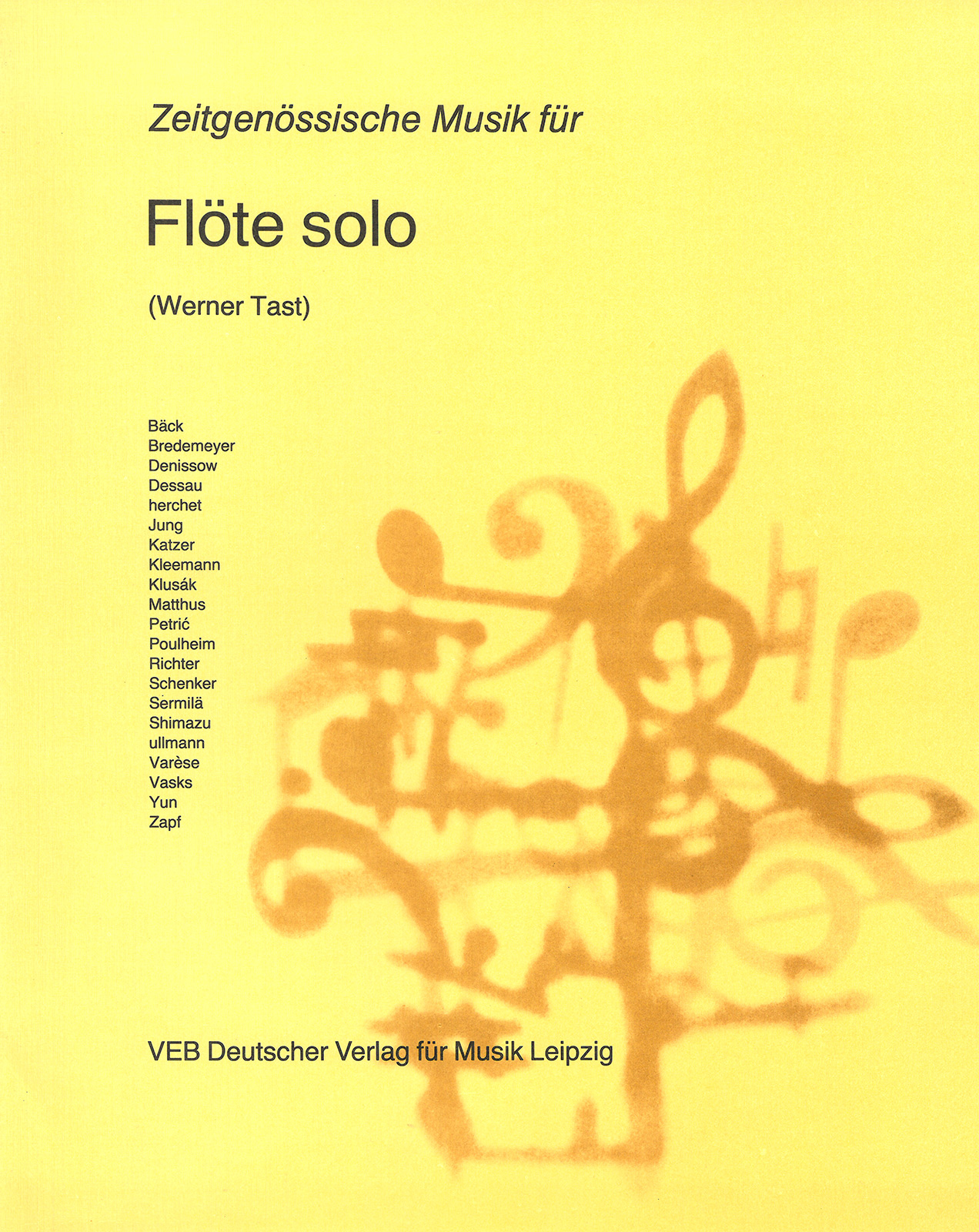 Zeitgenössische Musik für Flöte solo - Cover