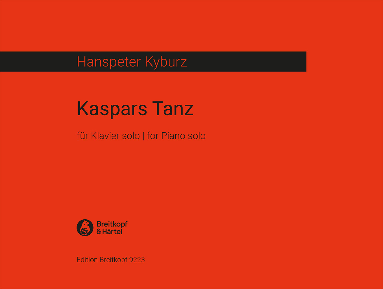 Hanspeter Kyburz - Kaspars Tanz - Cover