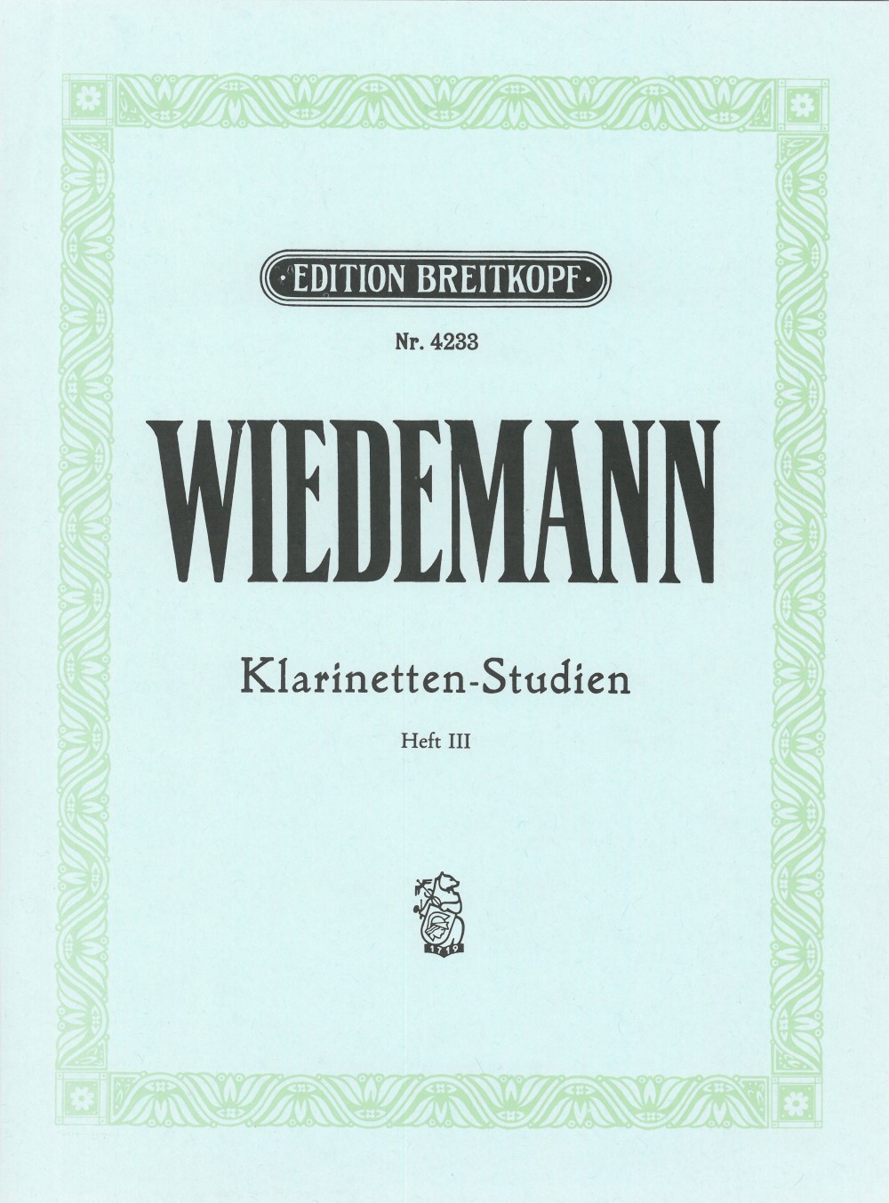 EB 4233 - Klarinetten-Studien - Cover