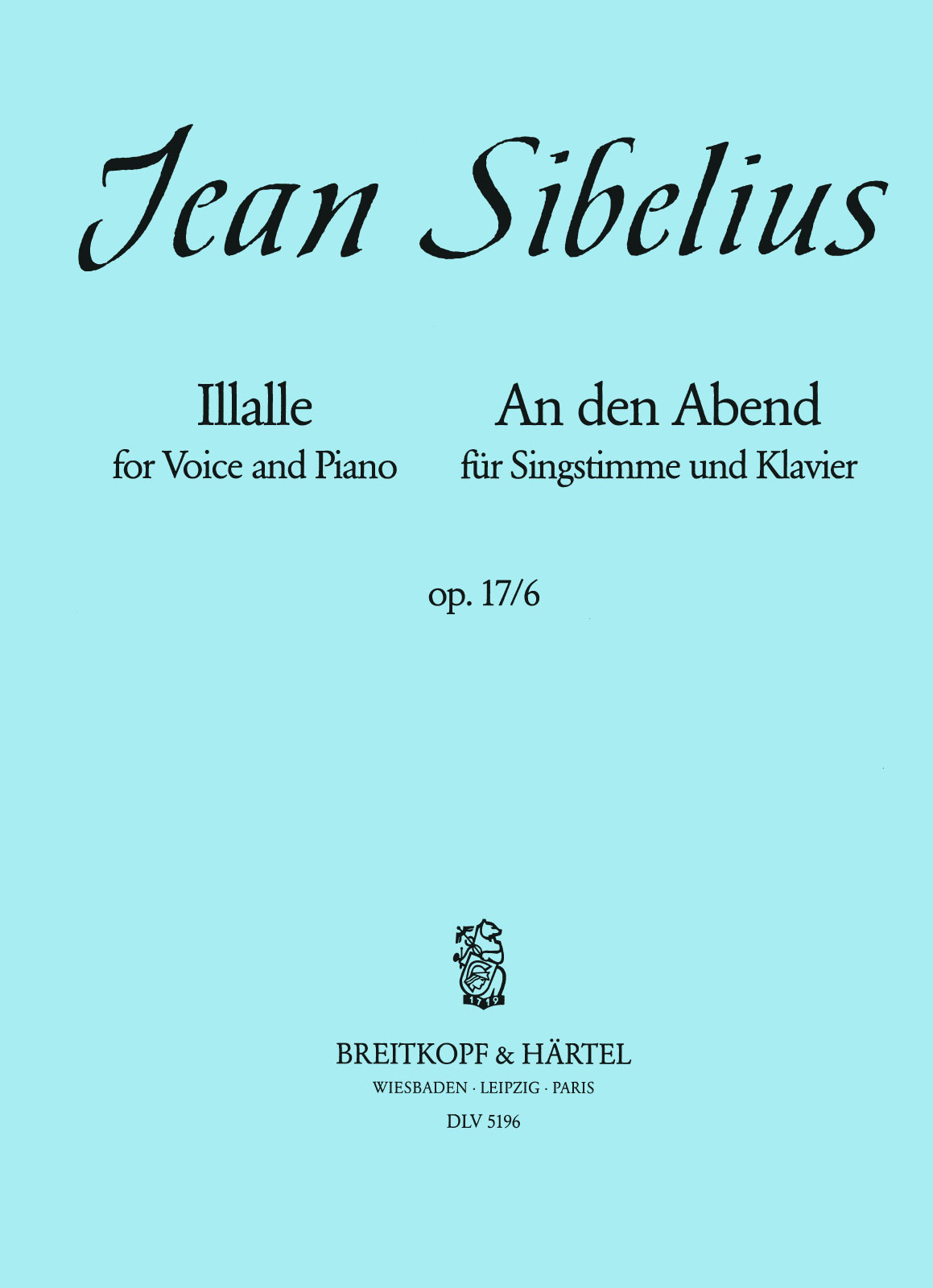 DLV 5196 - Illalle Op. 17/6 - Cover