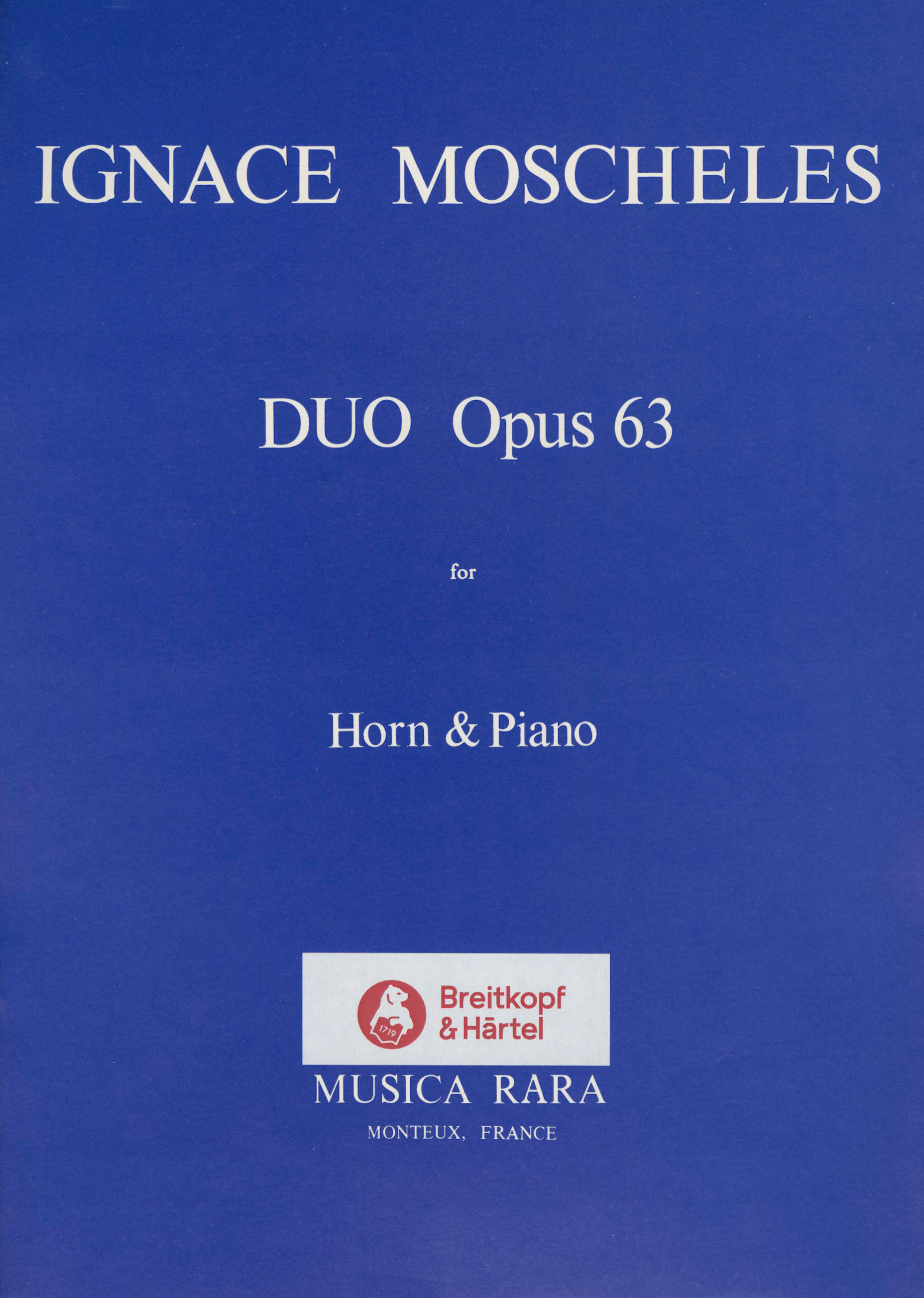 Ignaz Moscheles - Duo Concertante F-dur op. 63 - Cover