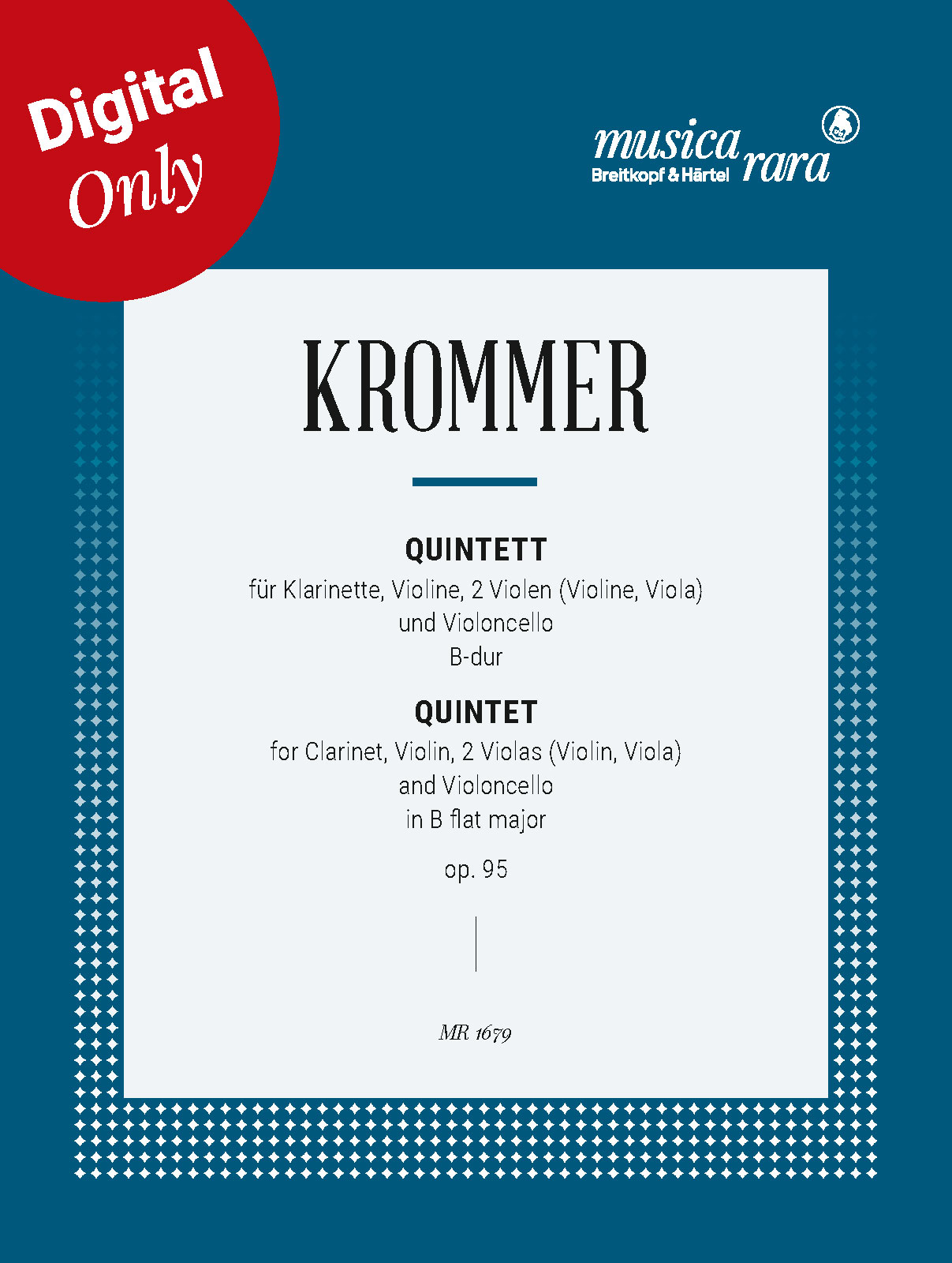 Franz Krommer - Quintett in B op. 95 - Cover