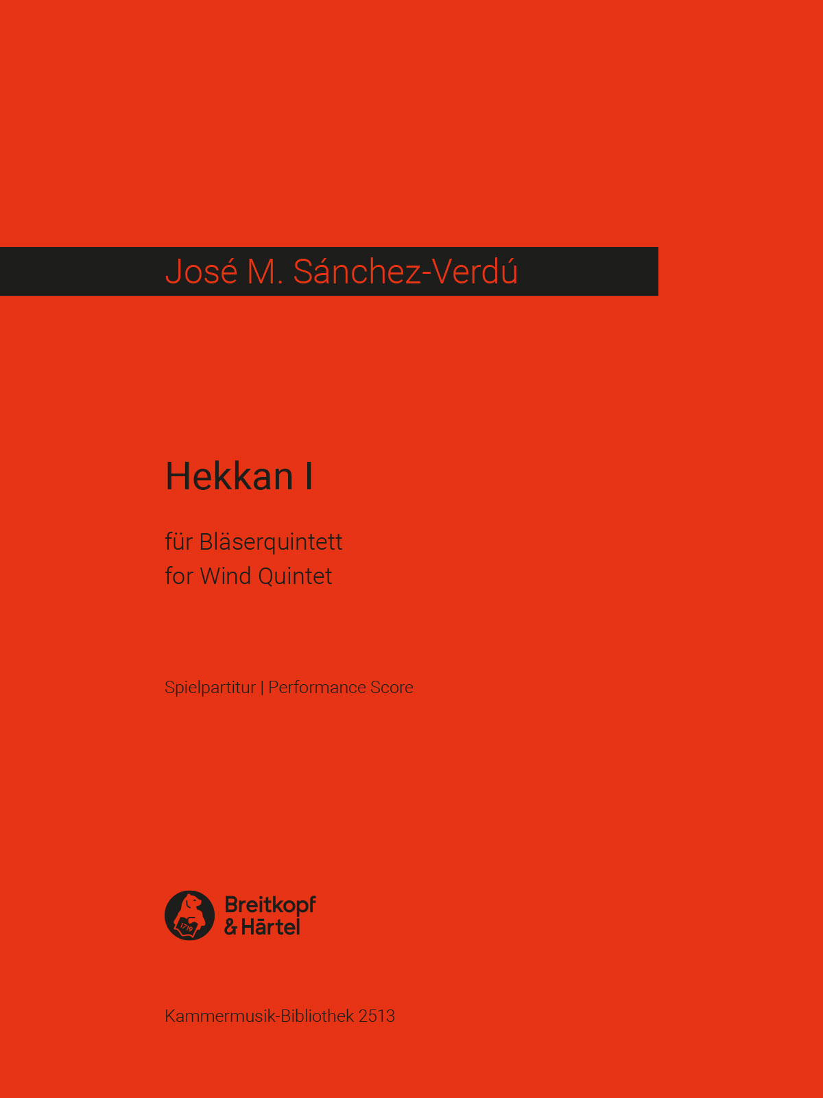 José M. Sánchez-Verdú - Hekkan I - Cover