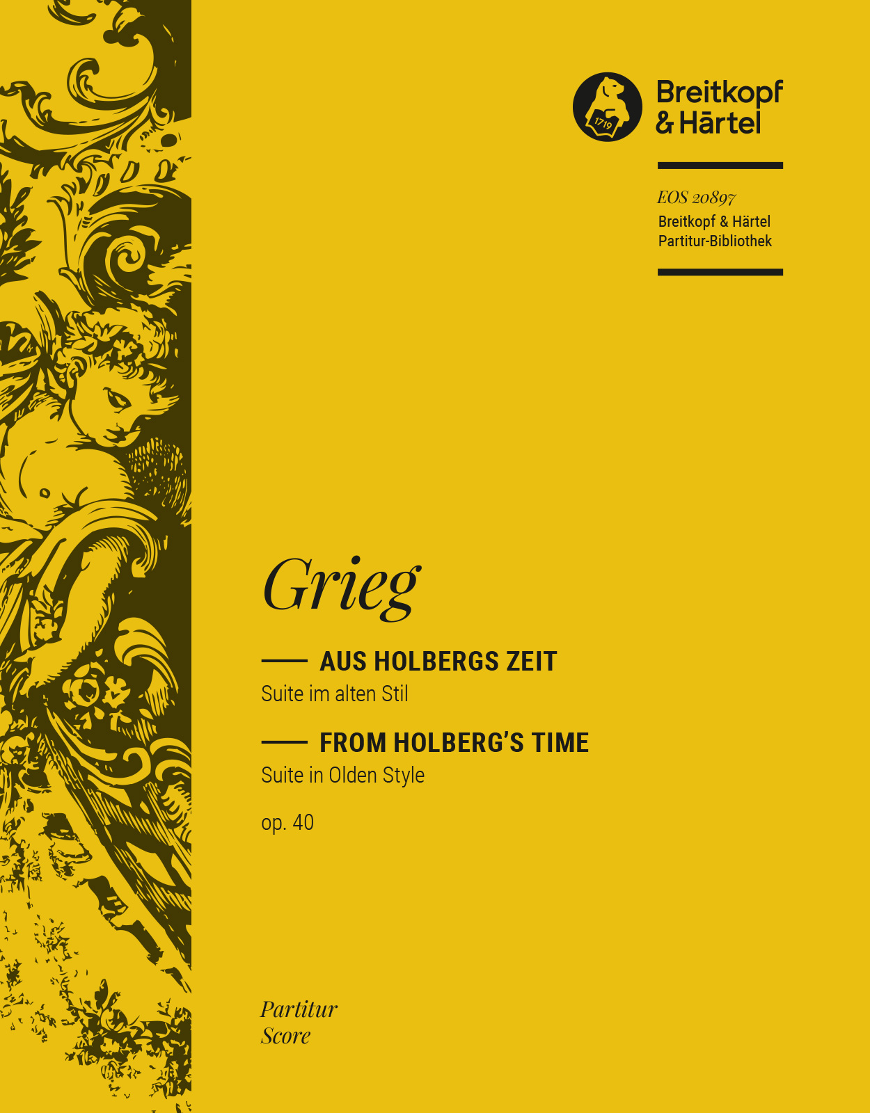 Edvard Grieg - Aus Holbergs Zeit op. 40 - Cover