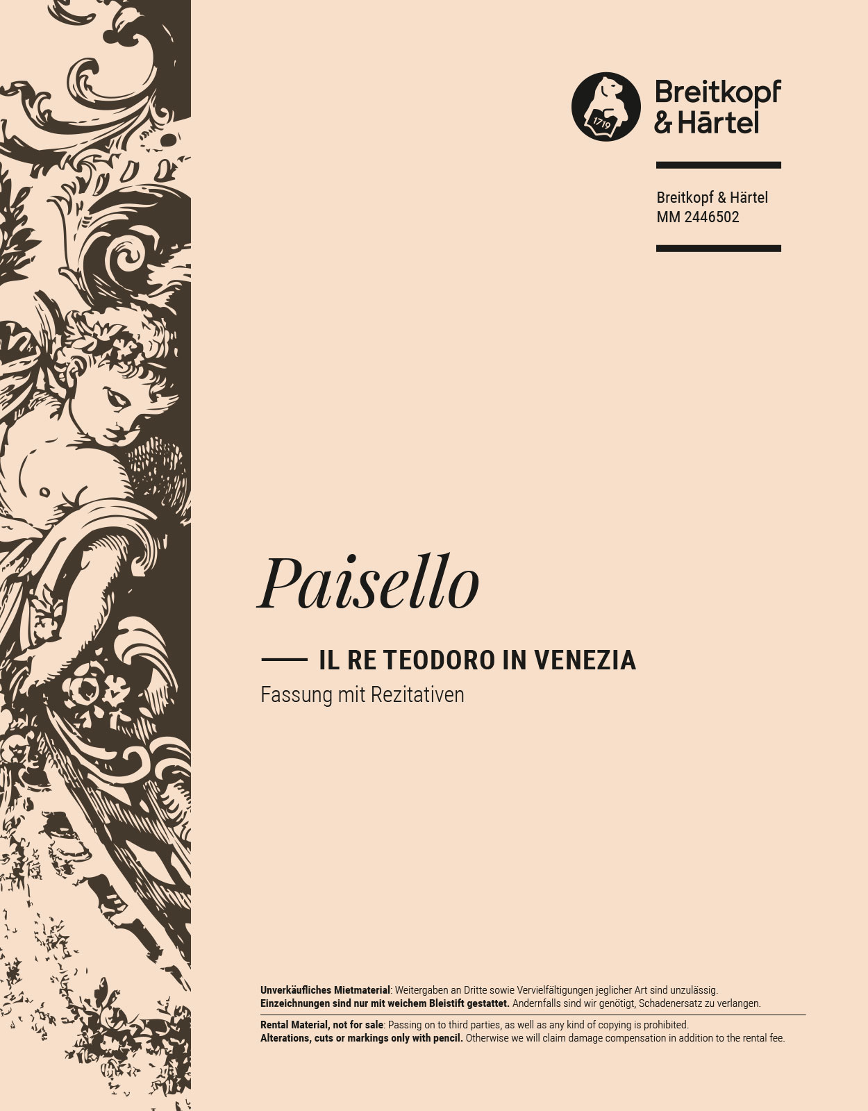 MM 2446502 - Il re Teodoro in Venezia - Cover