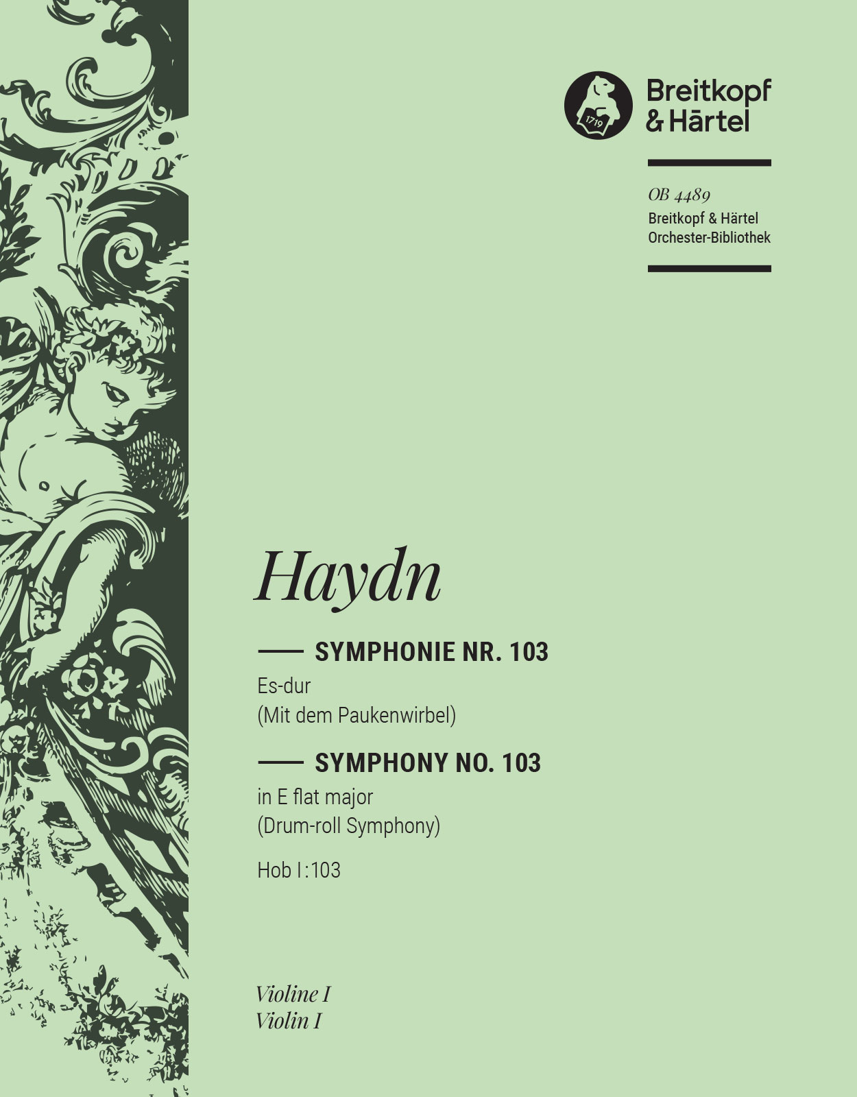 OB 4489-15 - Symphony No. 103 in Eb major Hob I:103 - Cover