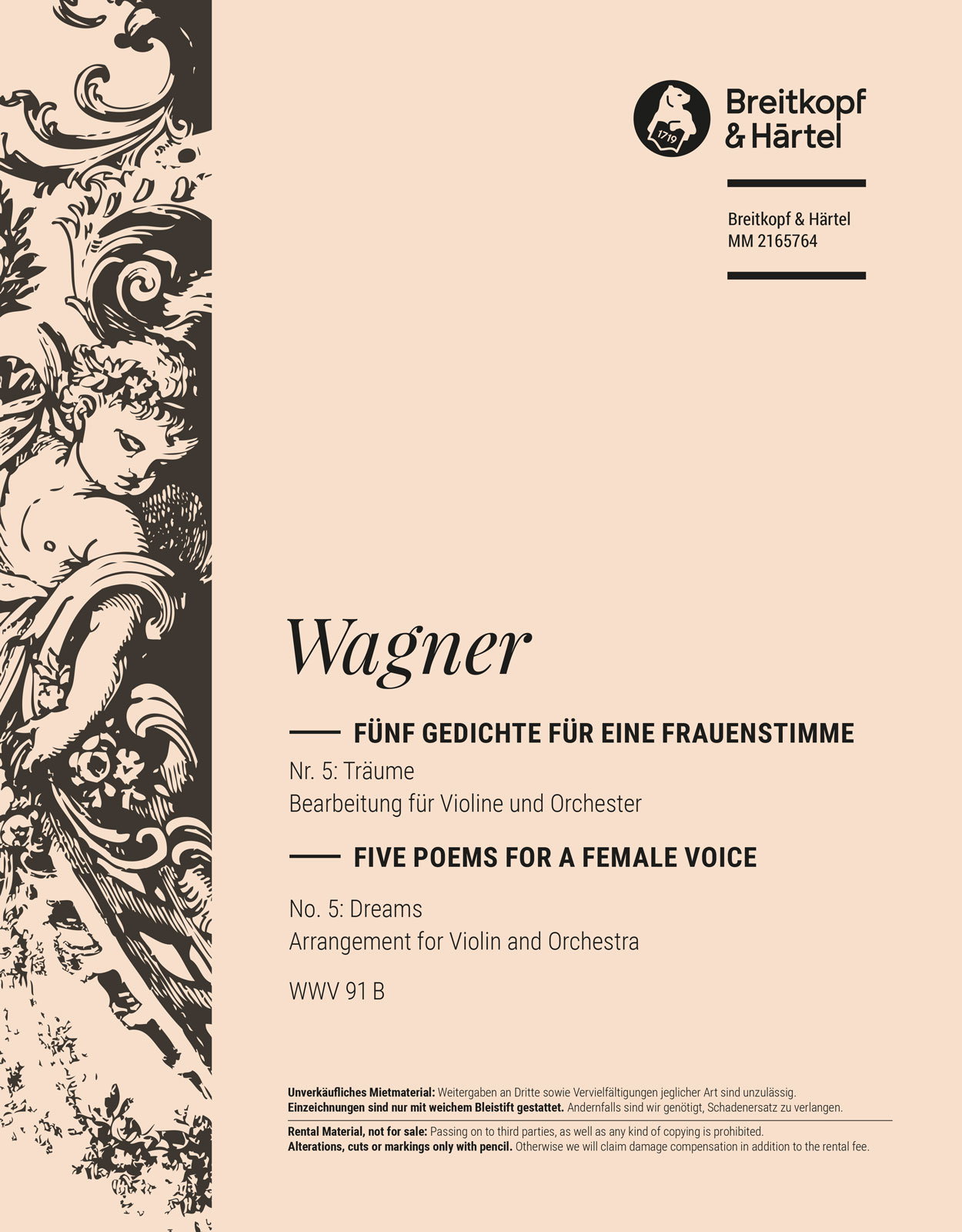 Richard Wagner - Träume WWV 91 B - Cover