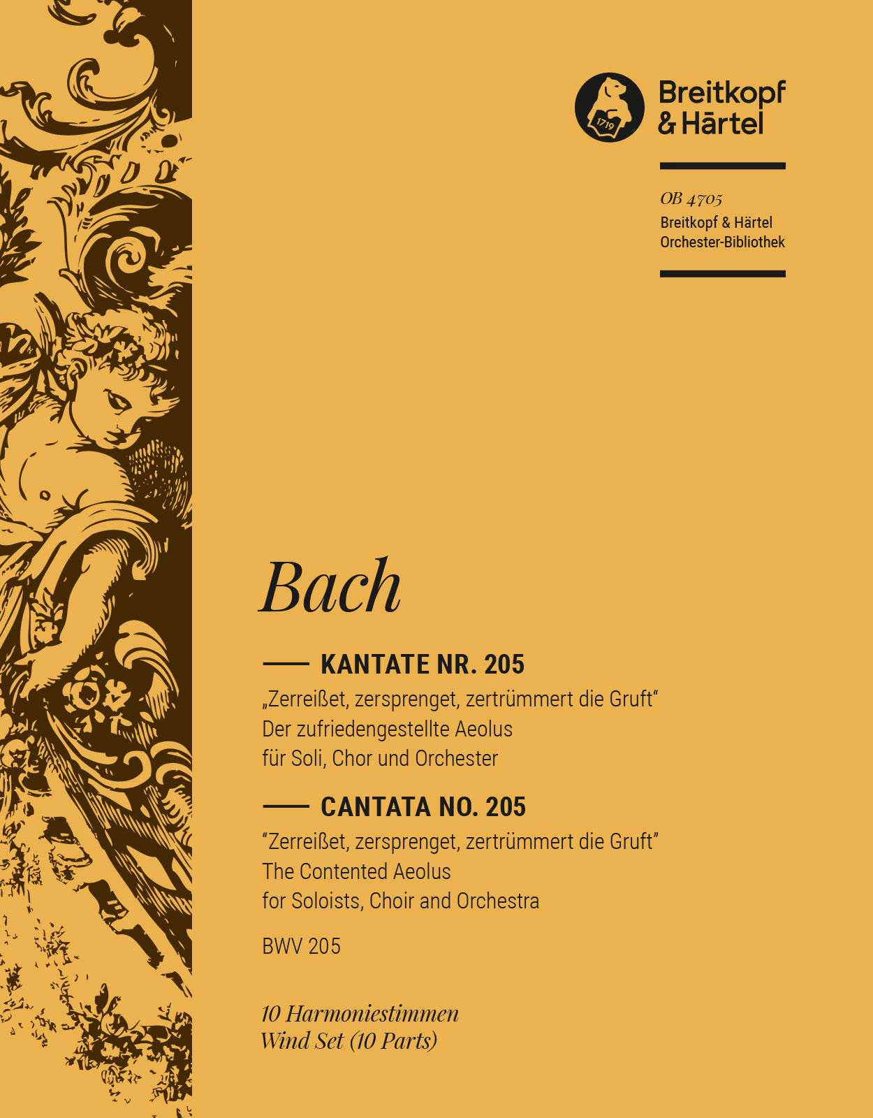 OB 4705-30 - Kantate BWV 205 „Zerreißet, zersprenget, zertrümmert die Gruft“ - Cover