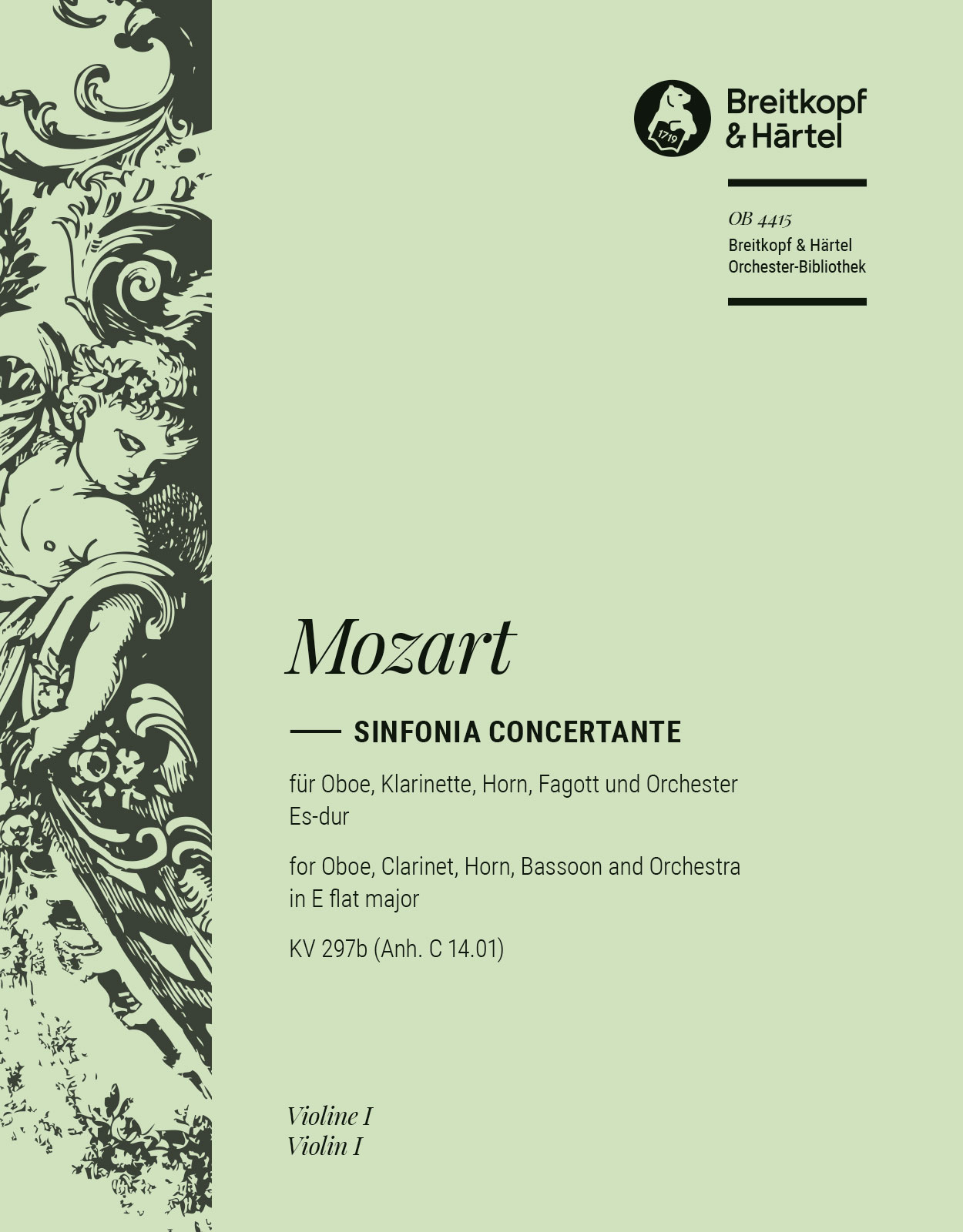 OB 4415-15 - Sinfonia concertante in E flat major K. 297b (App. C 14. 01) - Cover
