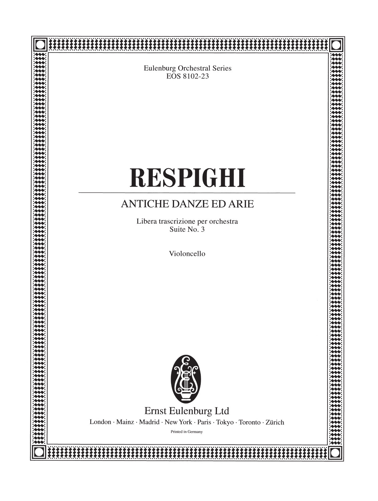 EOS 8102-23 - Antiche Danze ed Arie - Cover