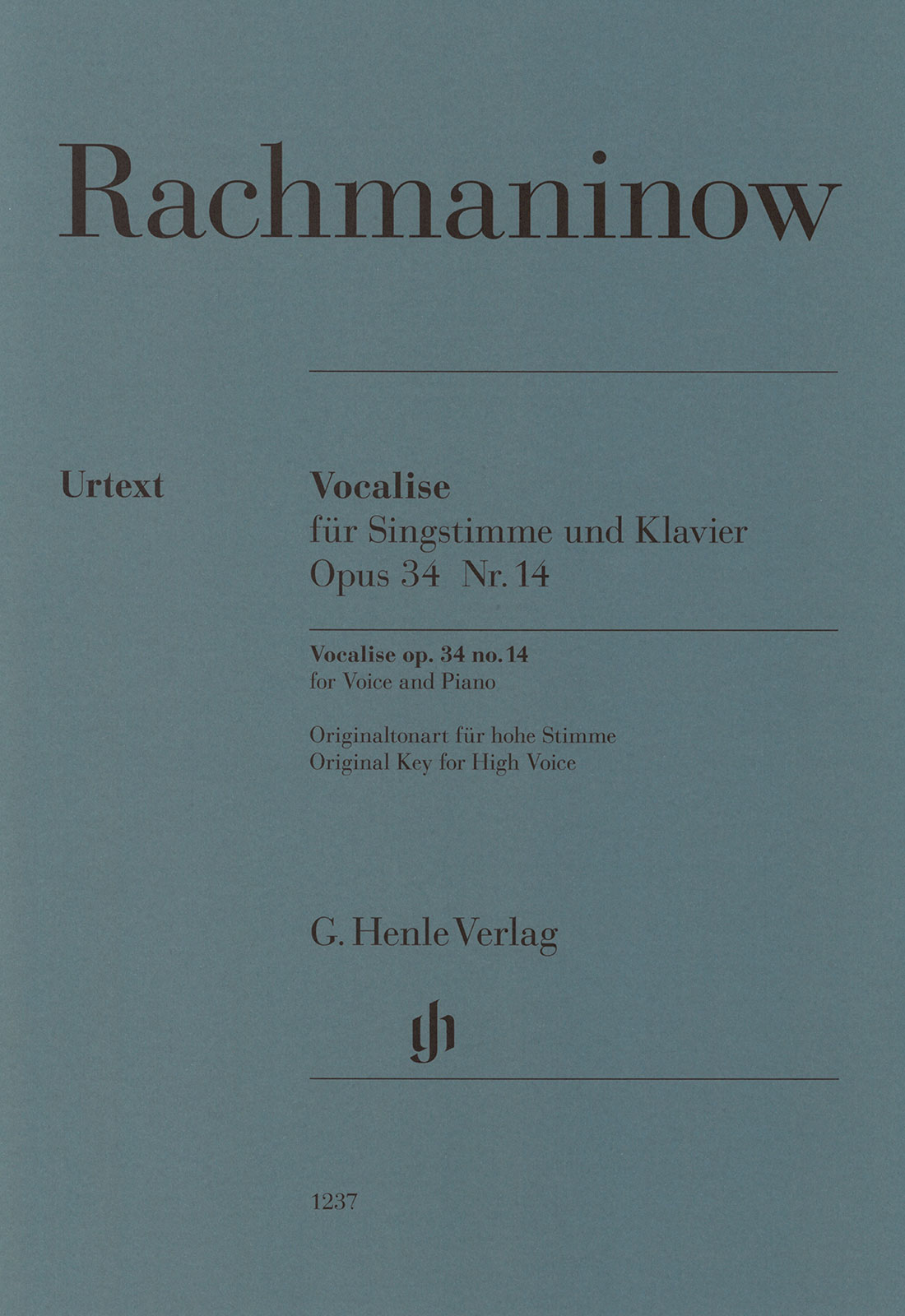 EB 11237 - Vocalise cis-moll op. 34/14 - Cover