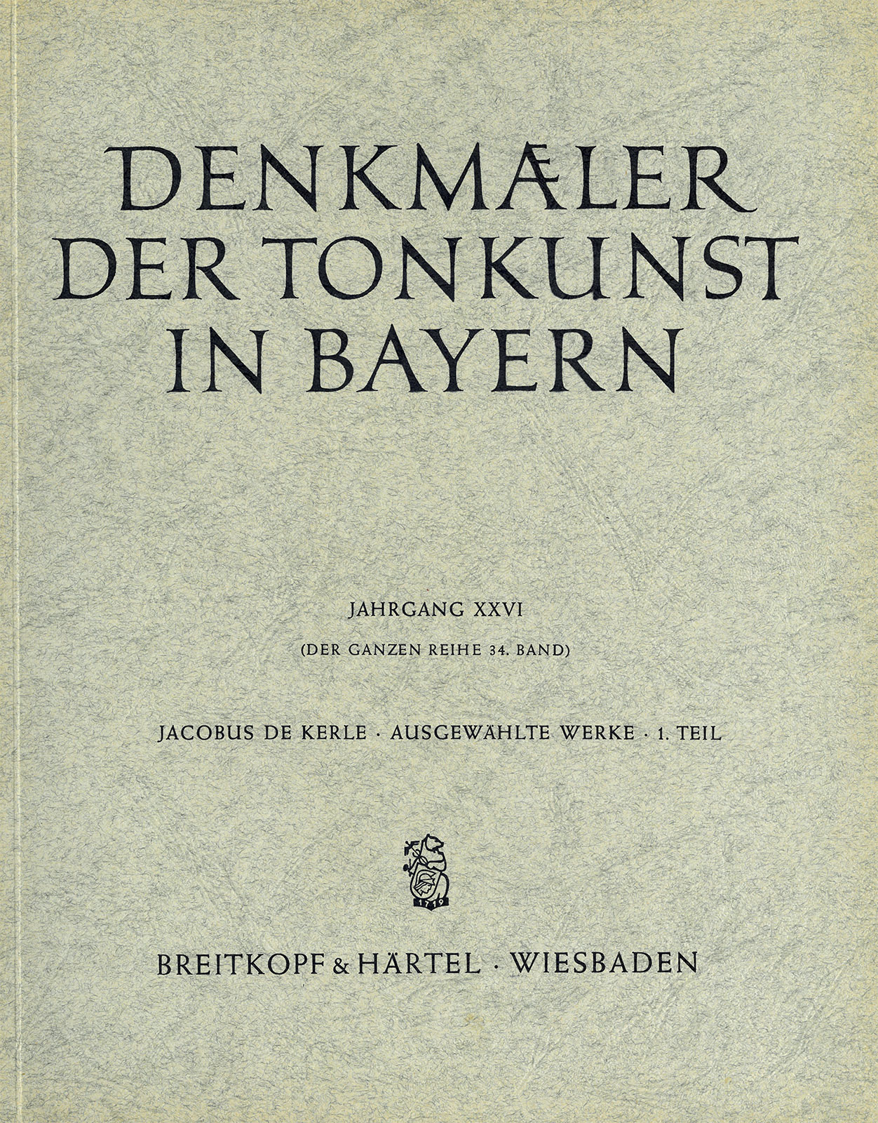 SON 224 - Denkmaeler der Tonkunst in Bayern (Alte Folge) - Cover
