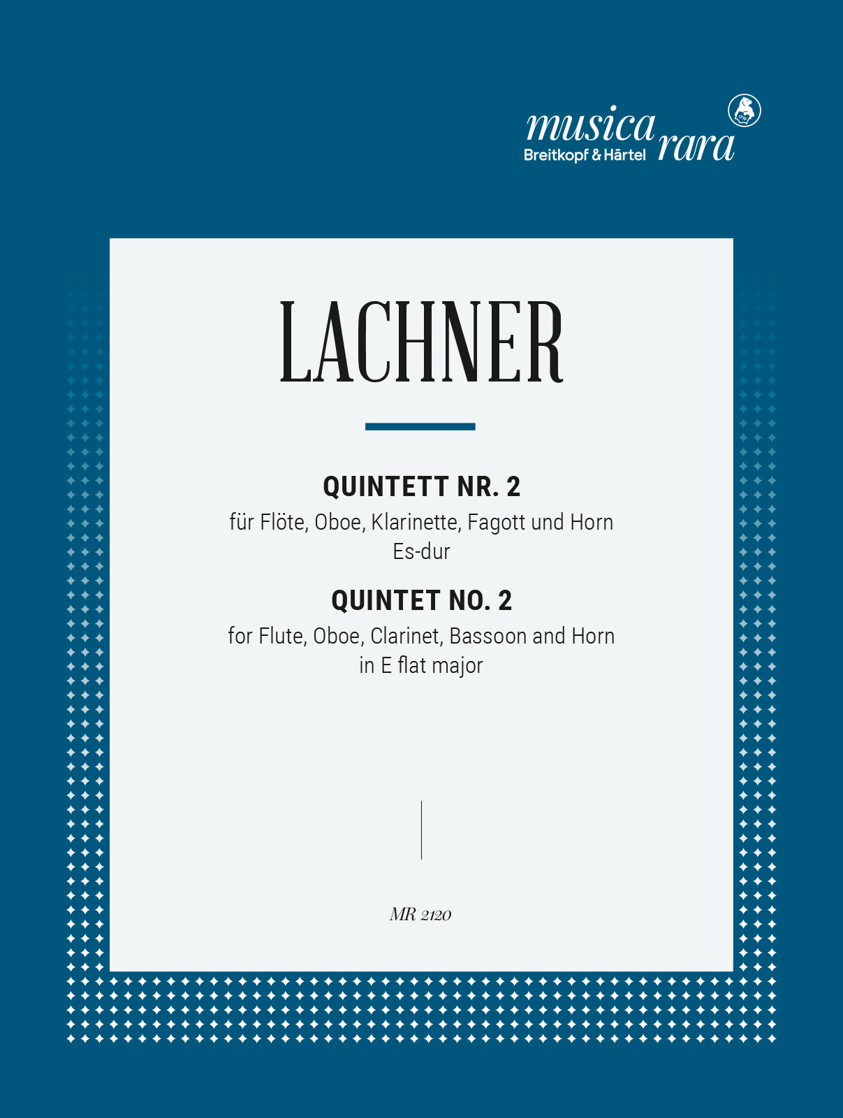 MR 2120D - Quintett Nr. 2 in Es-dur - Cover