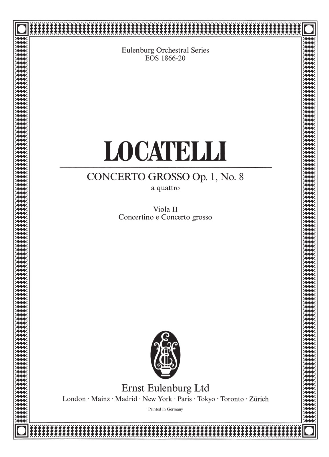 EOS 1866-20 - Concerto grosso „a quattro“ f-moll op. 1/8 - Cover