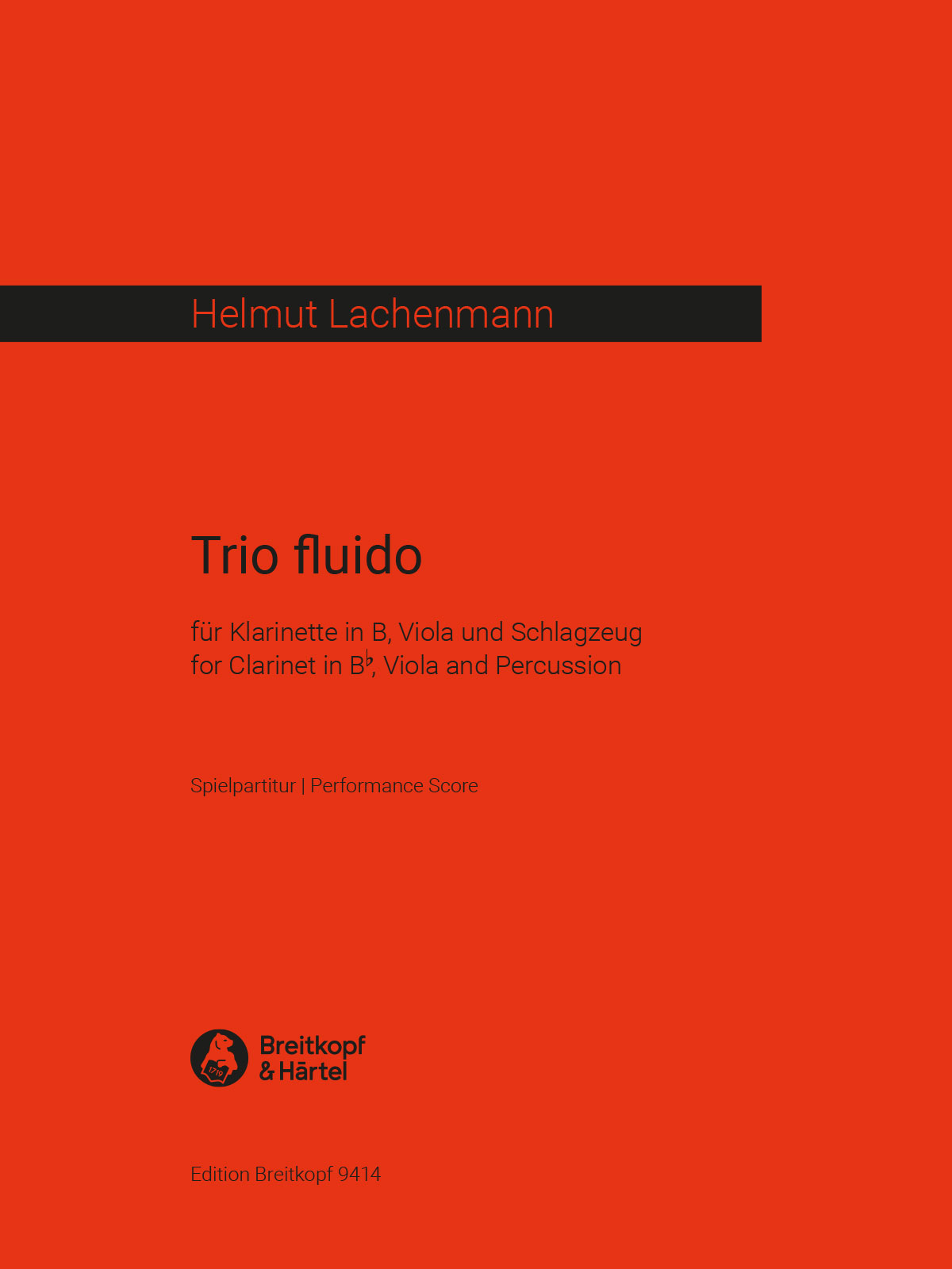Helmut Lachenmann - Trio fluido - Cover