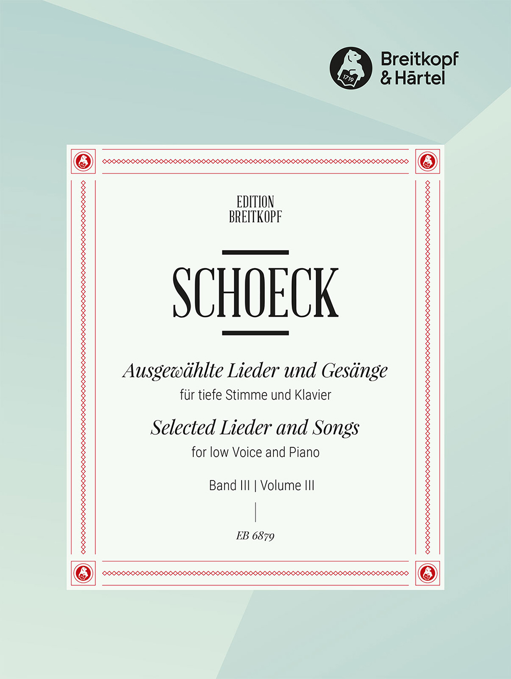 EB 6879 - Selected Lieder and Songs - Cover
