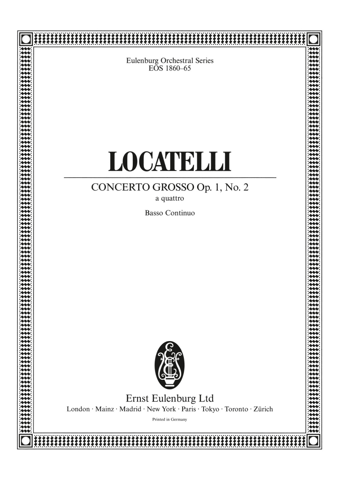 EOS 1860-12 - Concerto grosso „a quattro“ c-moll op. 1/2 - Cover
