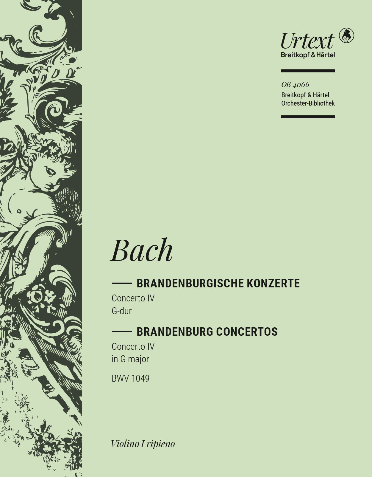 OB 4066-15 - Brandenburg Concerto No. 4 in G major BWV 1049 - Cover