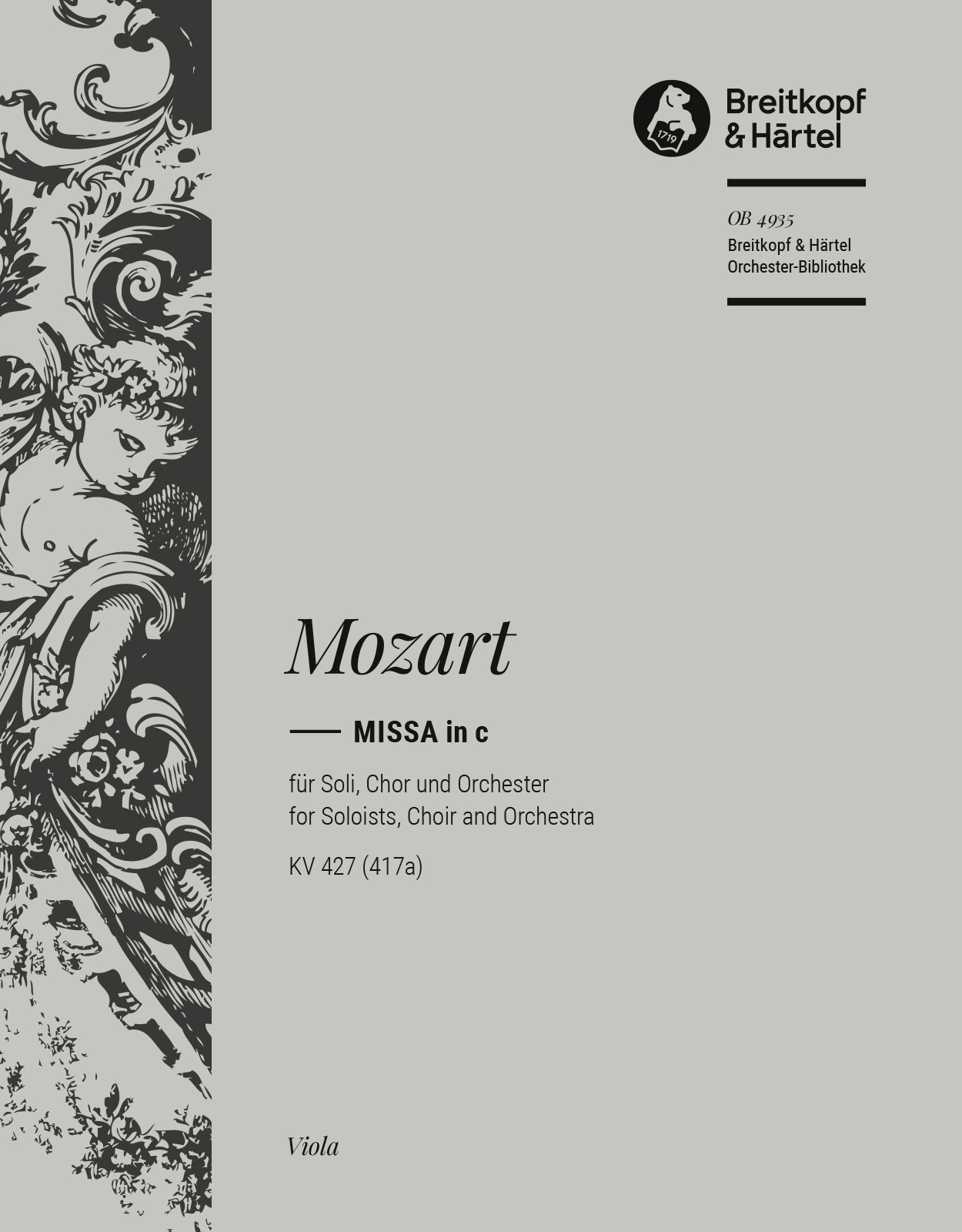 OB 4935-19 - Missa in c K. 427 (417a) - Cover