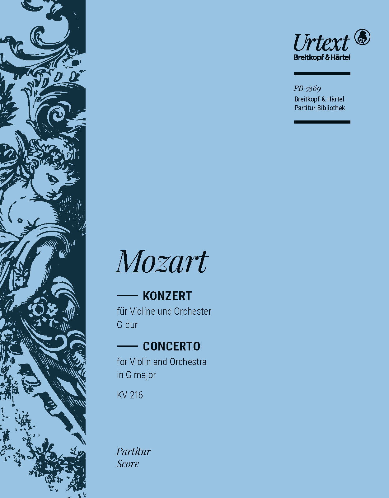 PB 5369D - Violinkonzert [Nr. 3] G-dur KV 216 - Cover
