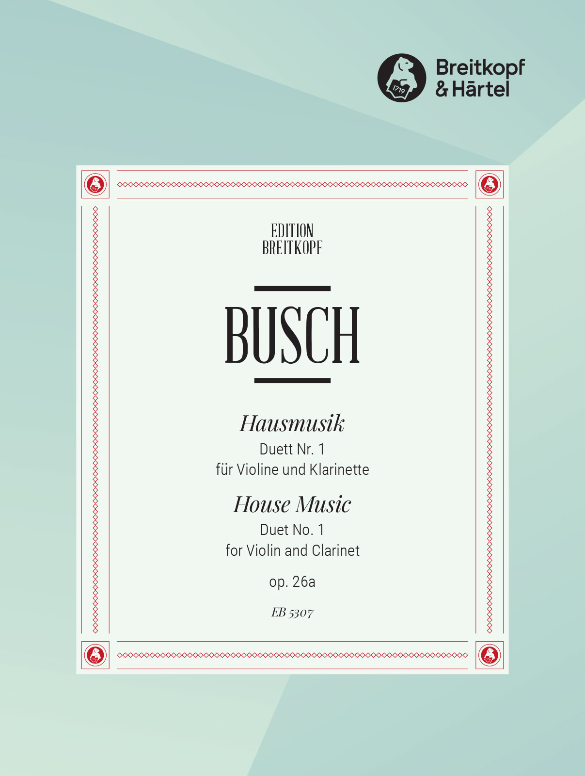 EB 5307D - Hausmusik op. 26 - Cover