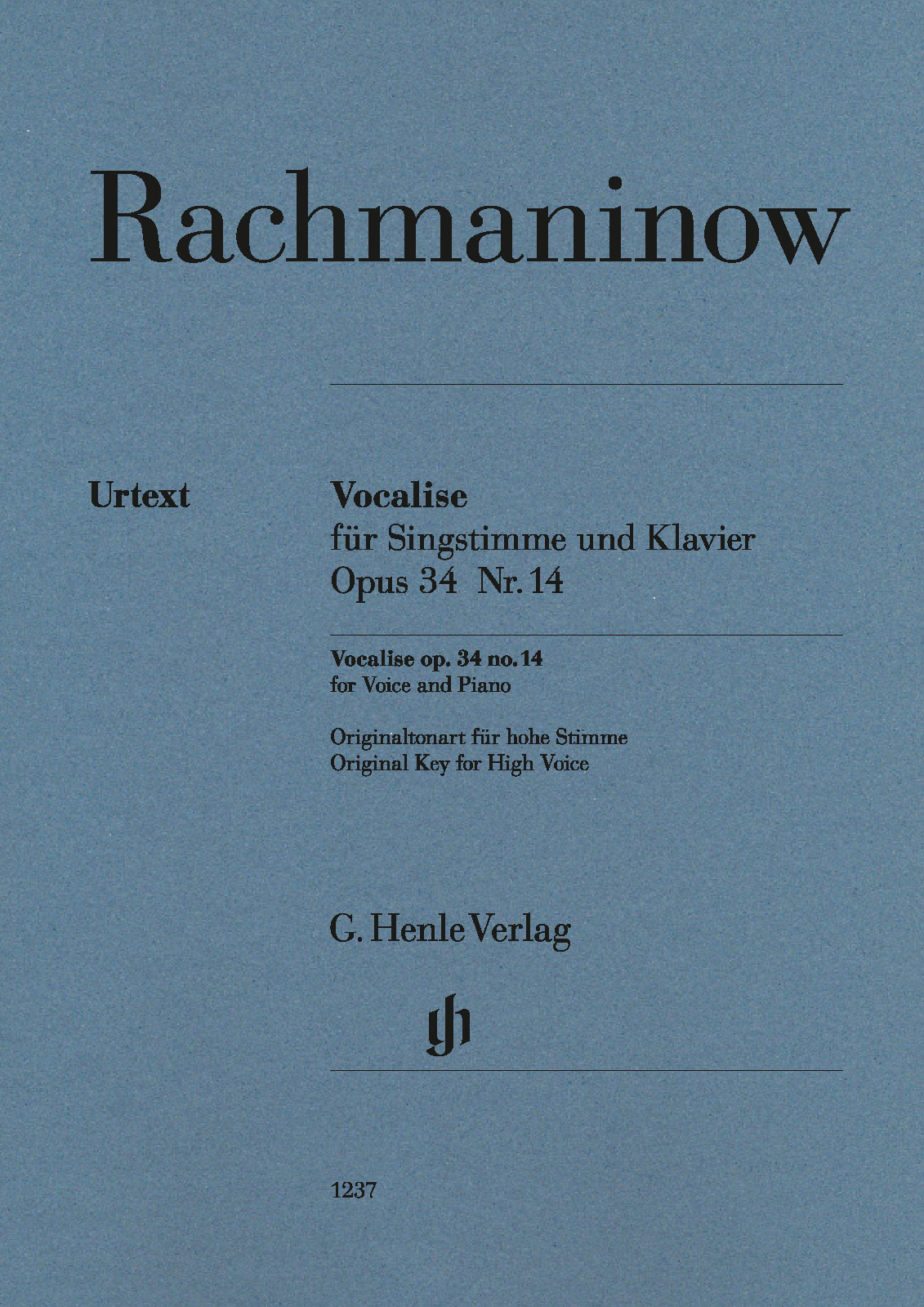 EB 11237 - Vocalise cis-moll op. 34/14 - Cover