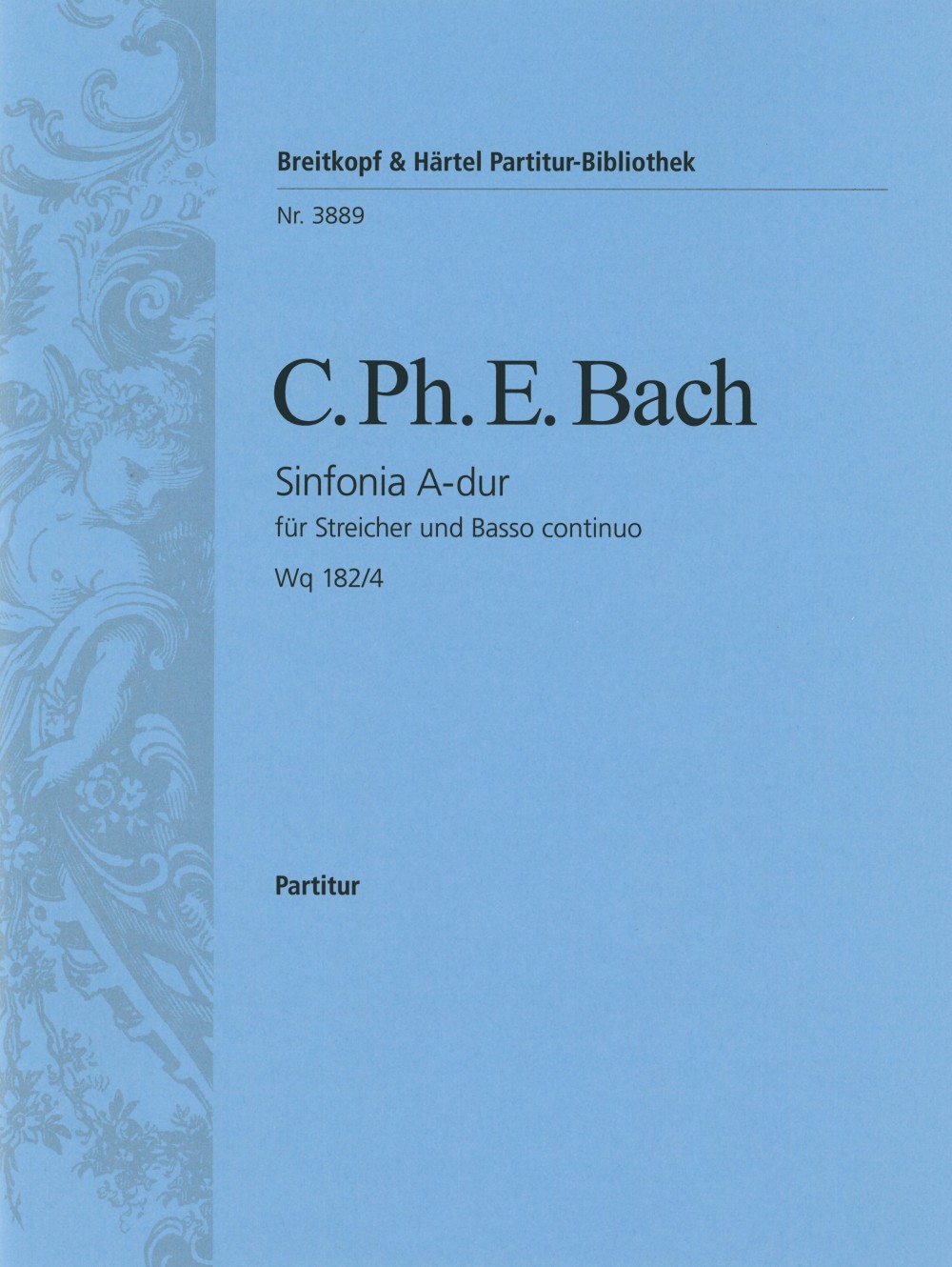 Carl Philipp Emanuel Bach - Sinfonia A-dur Wq 182/4 - Cover