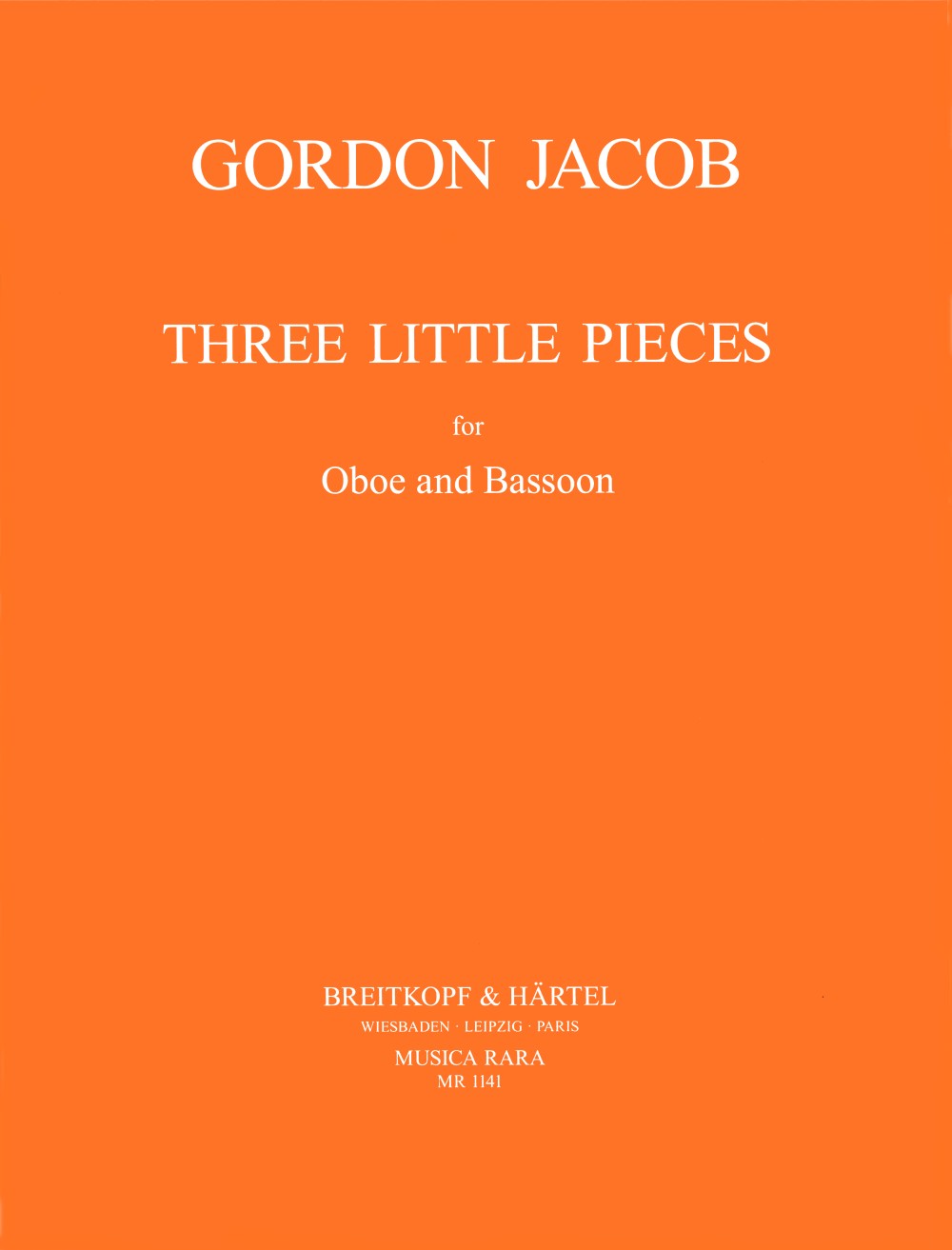 Gordon Jacob - 3 kleine Stücke - Cover