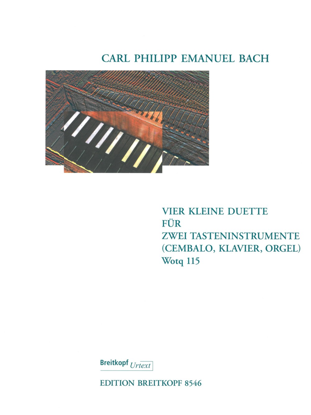 Carl Philipp Emanuel Bach - 4 Small Duets for 2 Keyboard Instruments Wq 115 - Cover