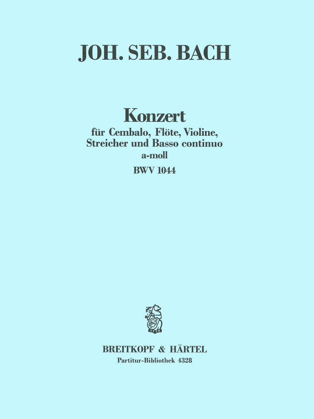 Johann Sebastian Bach - Konzert a-moll BWV 1044 - Cover