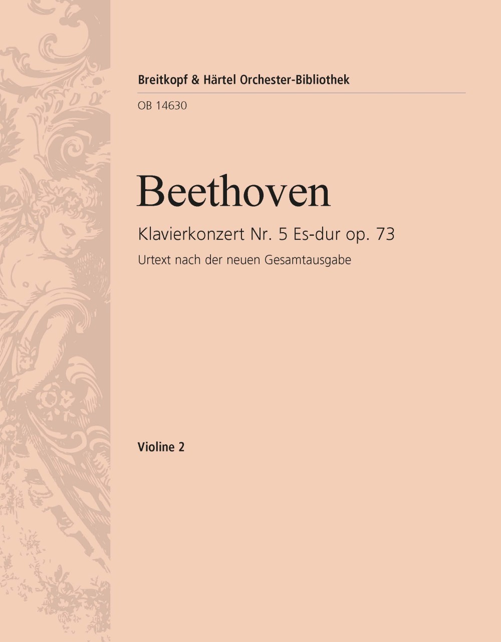 OB 14630-16 - Piano Concerto No. 5 in E flat major Op. 73 - Cover