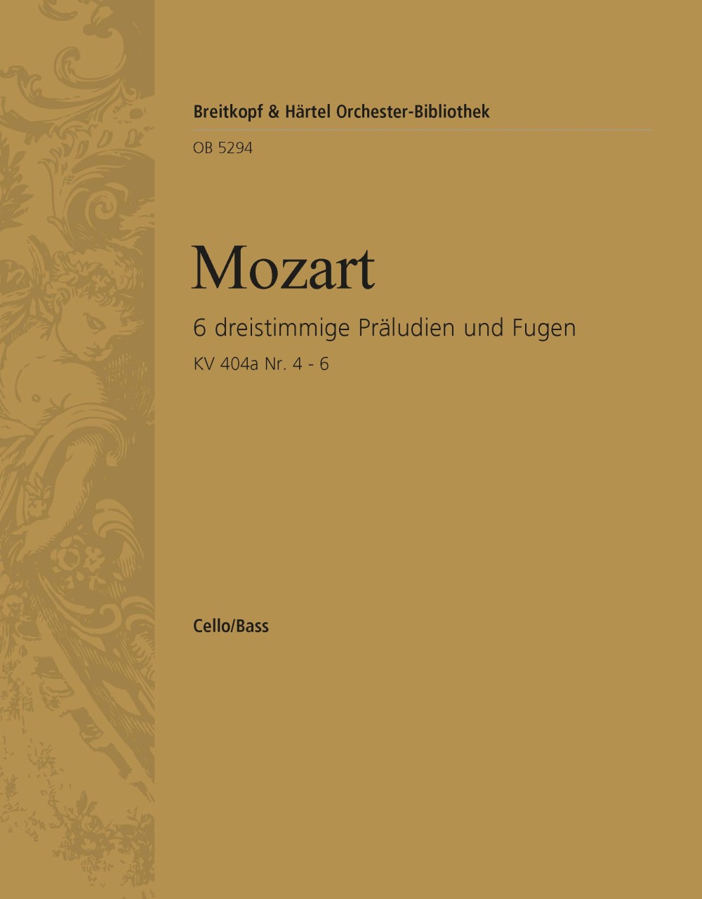 OB 5294-26 - 6 dreistimmige Präludien und Fugen - Cover