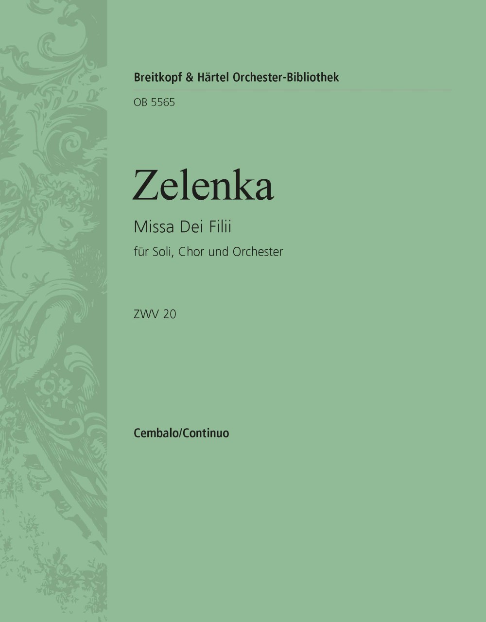 OB 5565-12 - Missa Dei Filii ZWV 20 - Cover