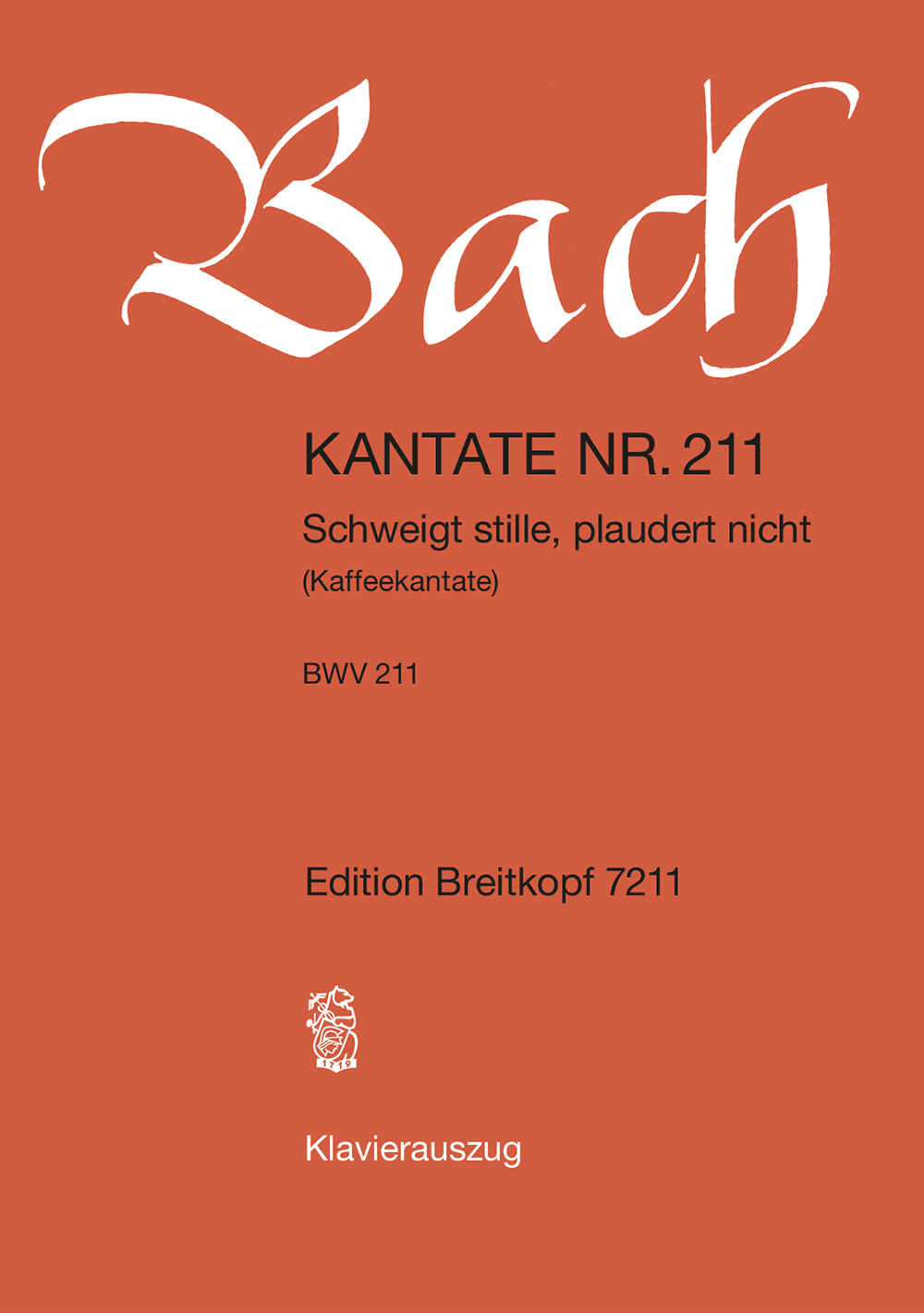 EB 7211 - Johann Sebastian Bach - Kantate BWV 211 „Schweigt stille, plaudert nicht“ - Cover