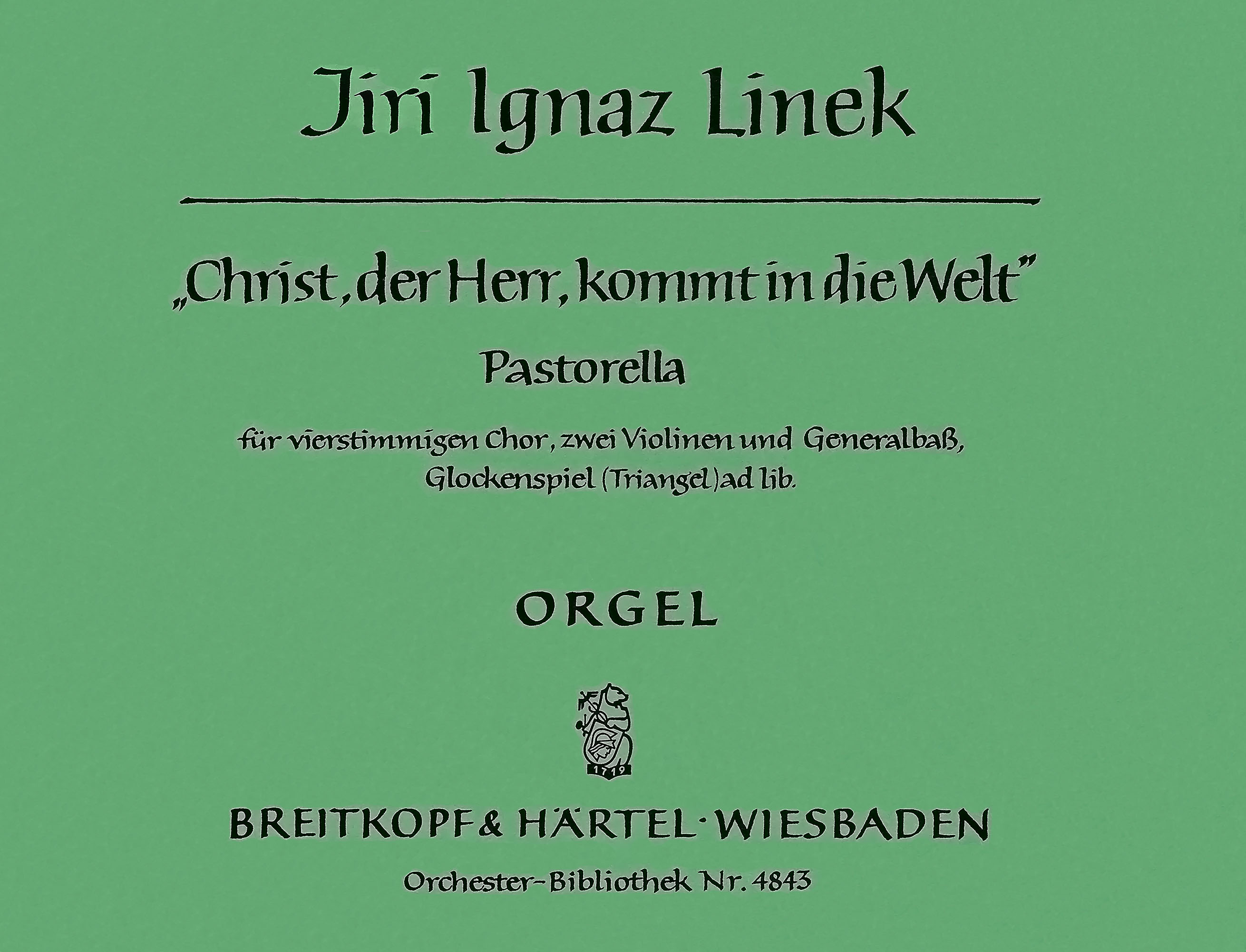 OB 4843-11 - Christ, der Herr, kommt in die Welt - Cover