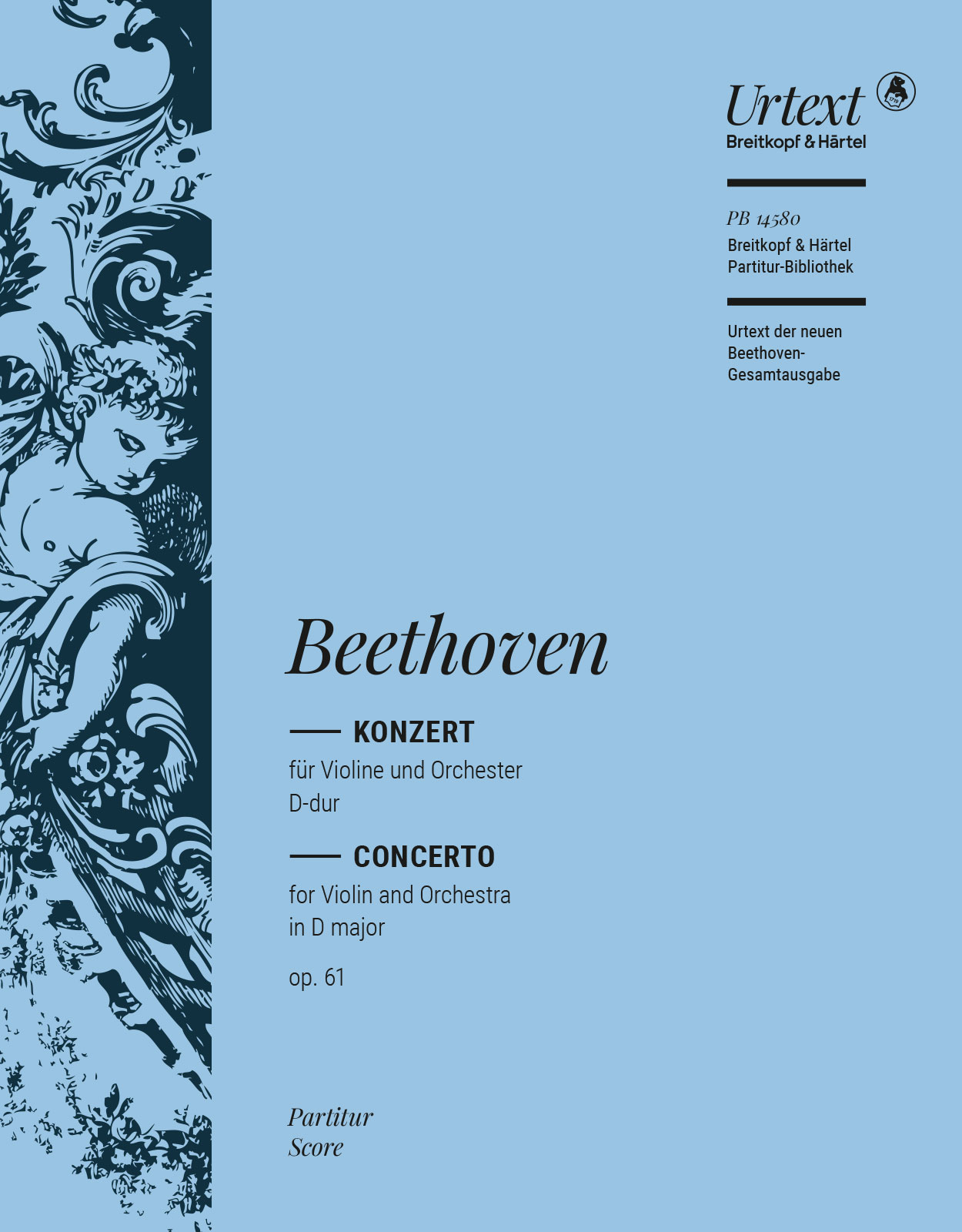 PB 14580D - Violin Concerto in D major Op. 61 - Cover