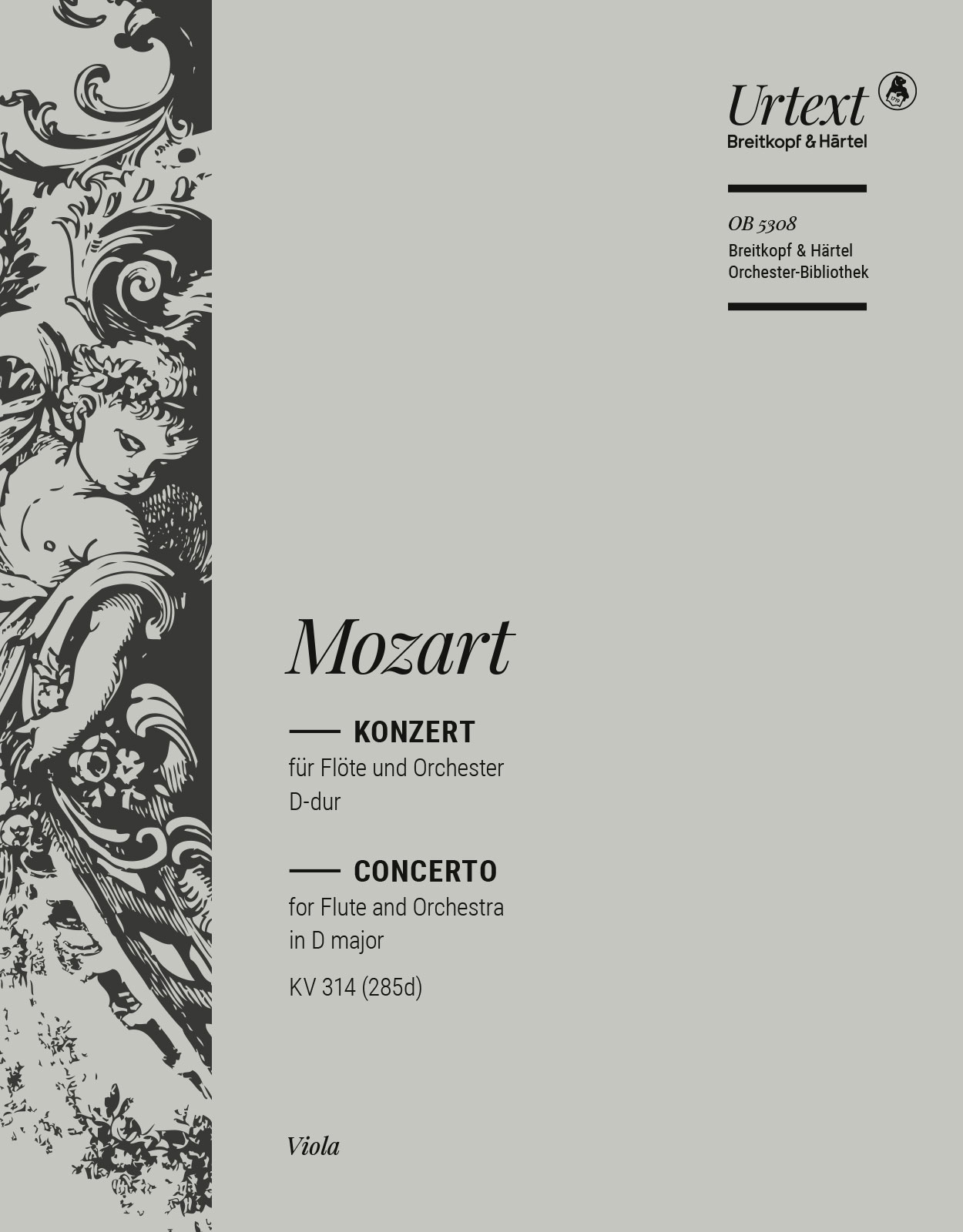 OB 5308-19 - Flute Concerto [No. 2] in D major K. 314 (285d) - Cover