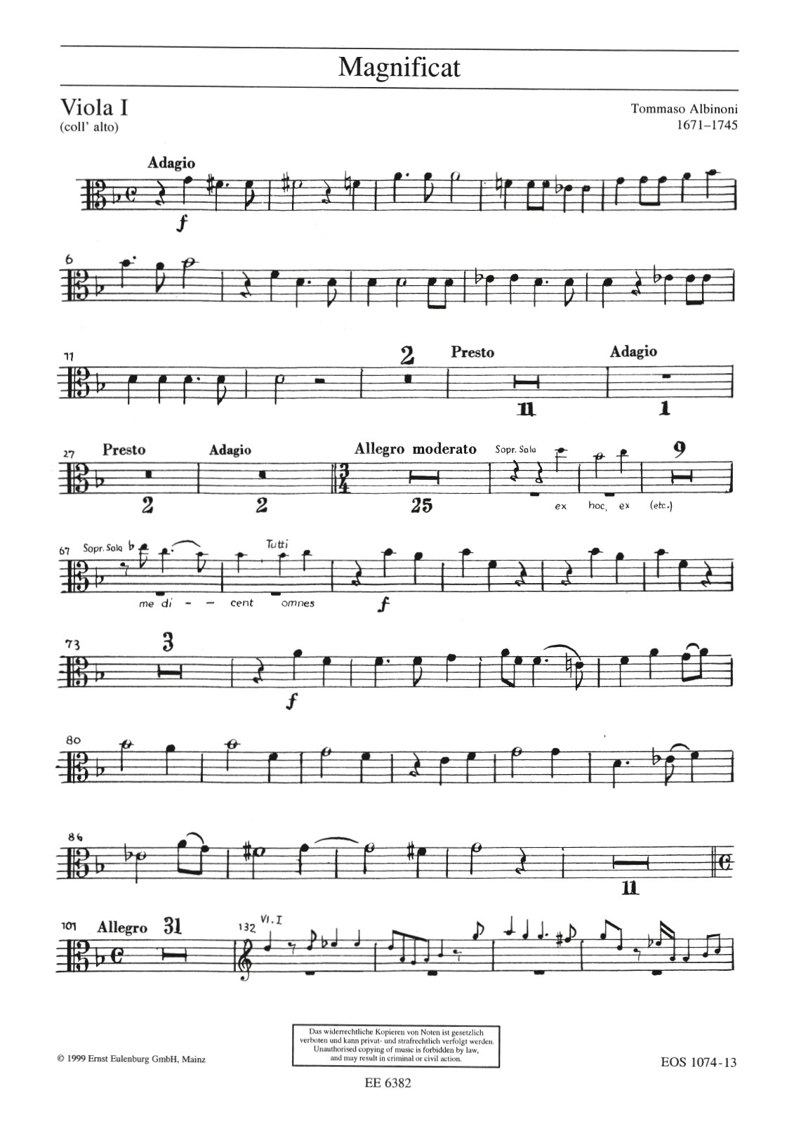 EOS 1074-19 - Magnificat - Cover