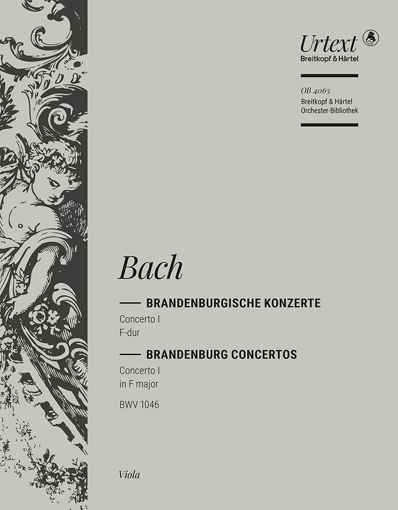 OB 4063-19 - Brandenburg Concerto No. 1 in F major BWV 1046 - Cover